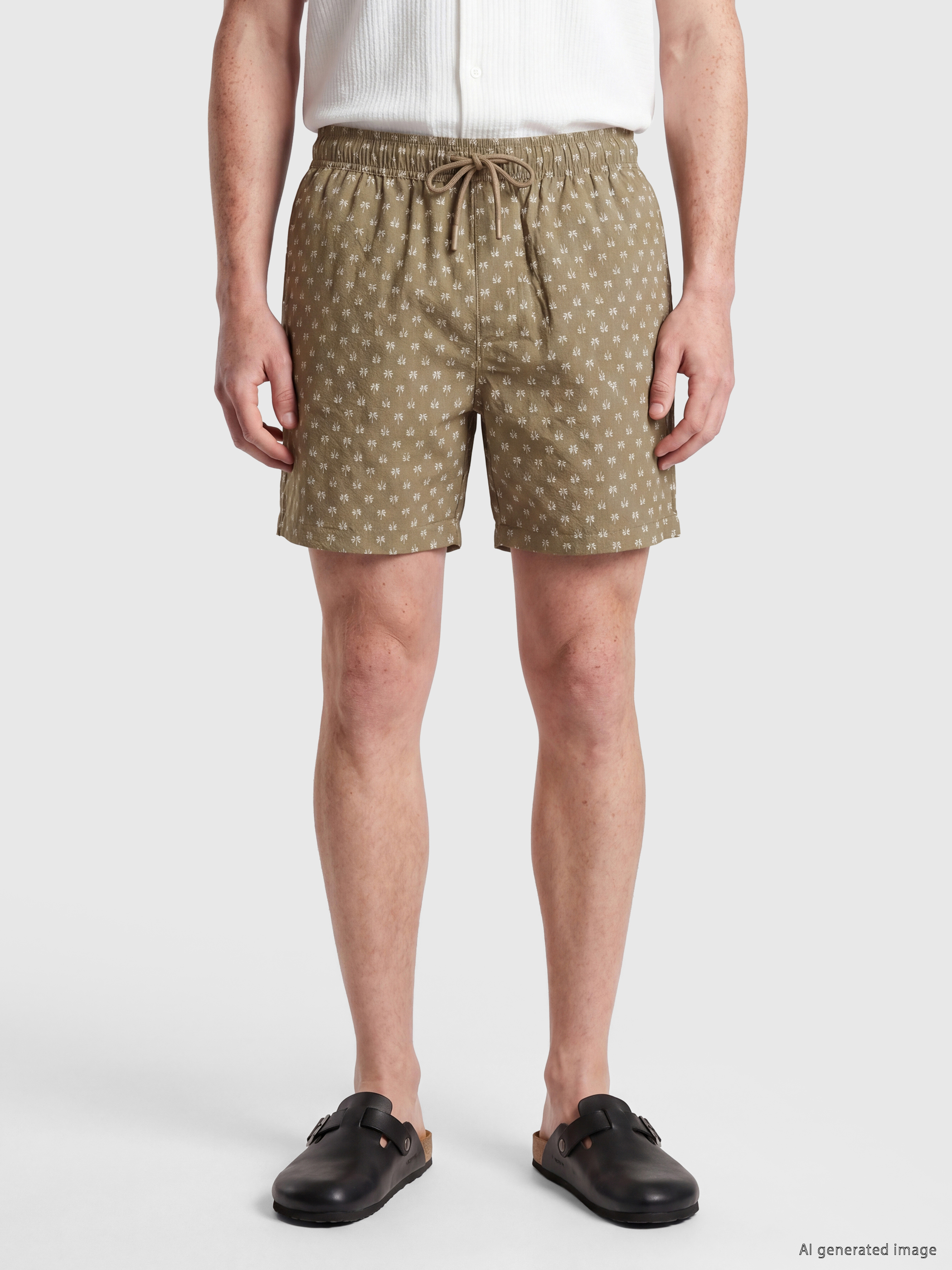 LCW SWIMWEAR Kısa Boy Desenli Erkek Deniz Şortu görsel 2