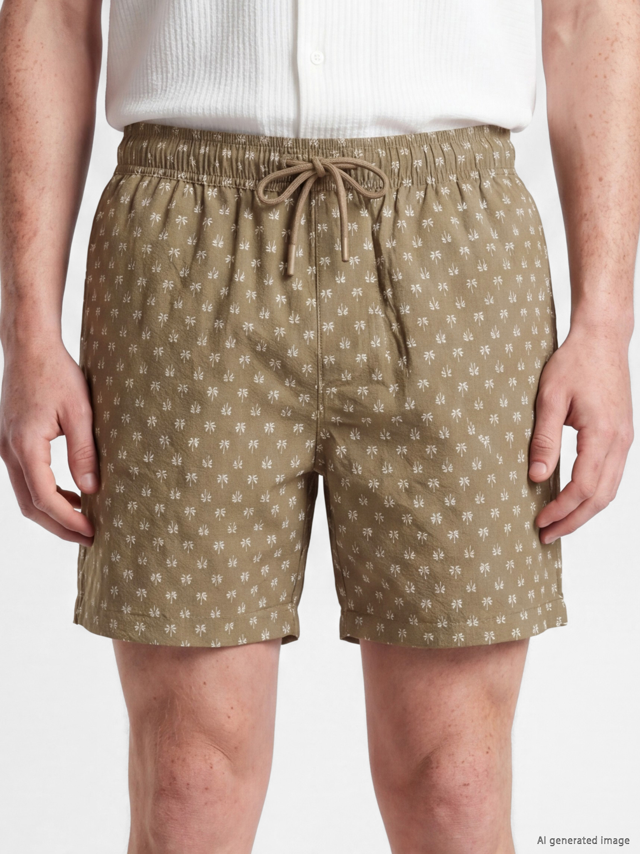 LCW SWIMWEAR Kısa Boy Desenli Erkek Deniz Şortu görsel 3