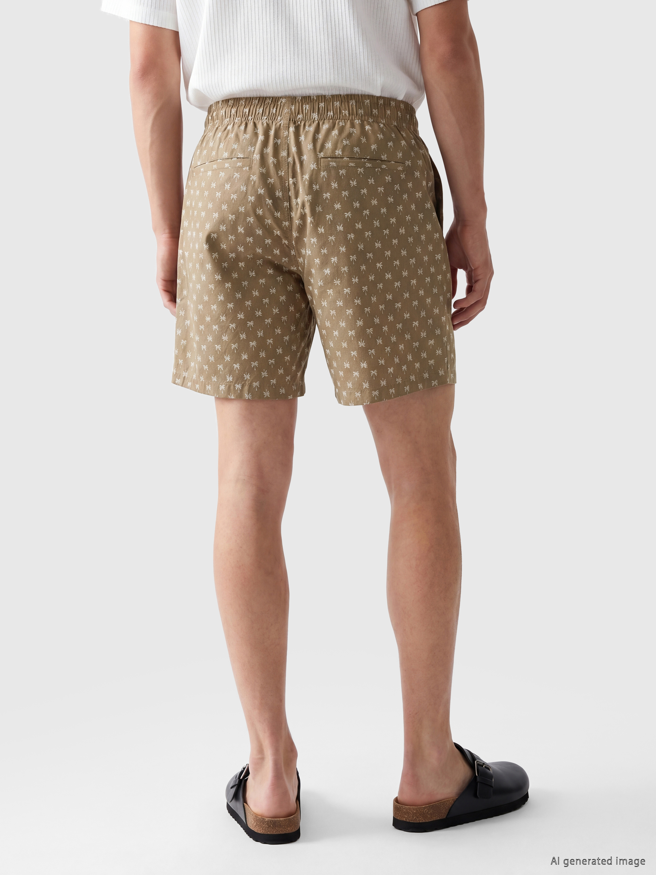 LCW SWIMWEAR Kısa Boy Desenli Erkek Deniz Şortu görsel 4