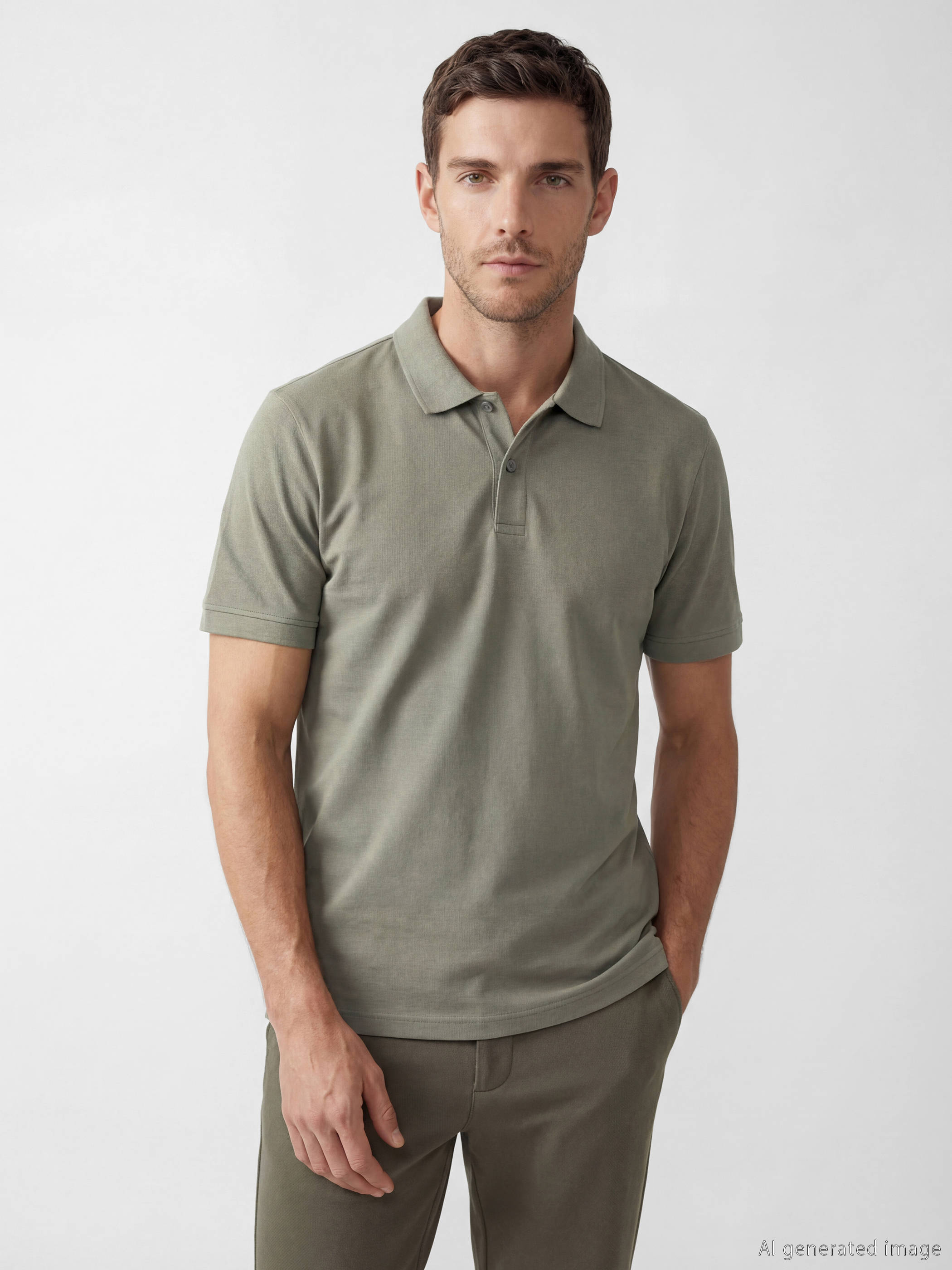 LCWAIKIKI Classic Polo Yaka Penye Erkek Tişört