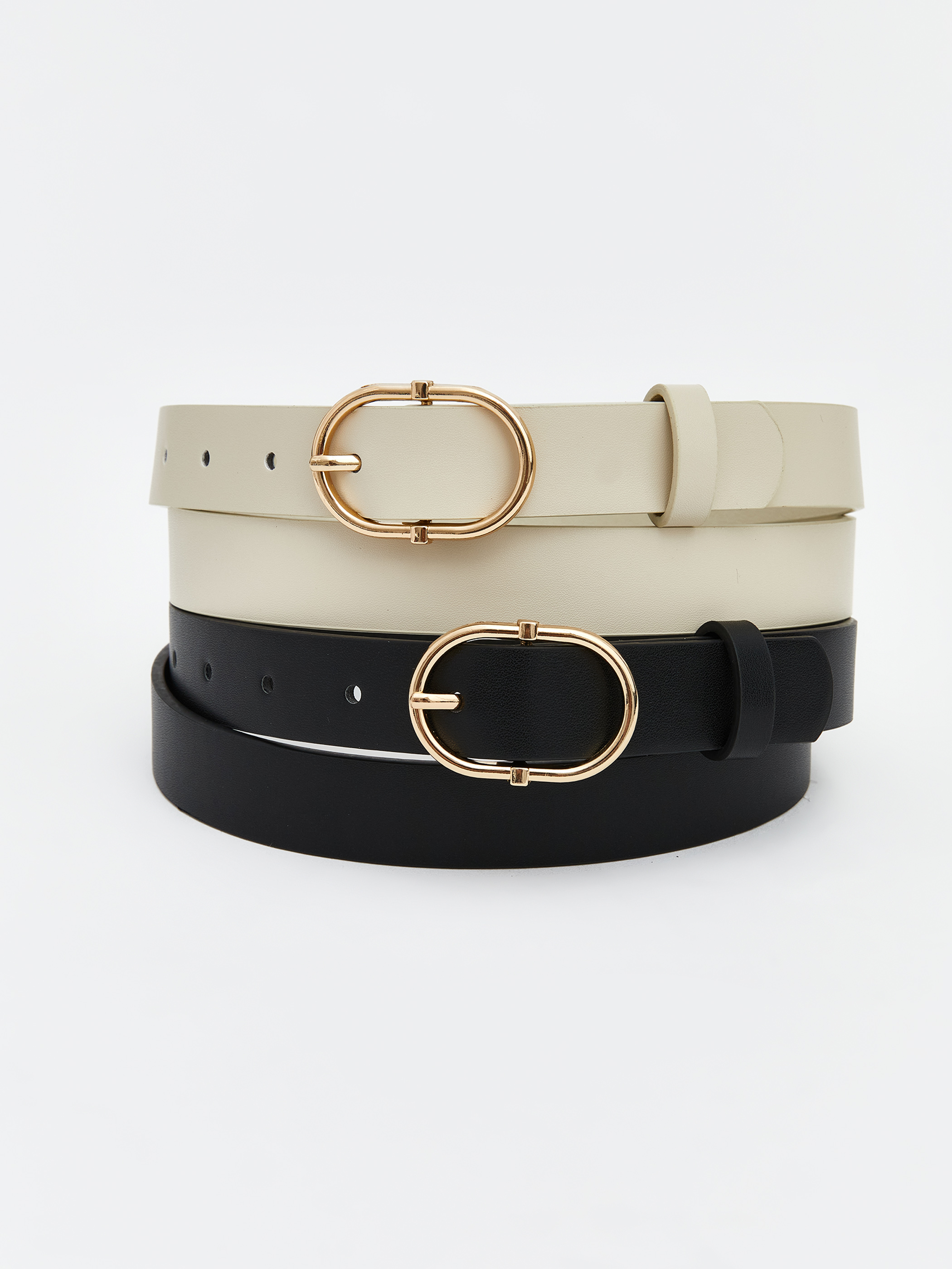 LCW ACCESSORIES Deri Görünümlü Kadın Kemer 2'li