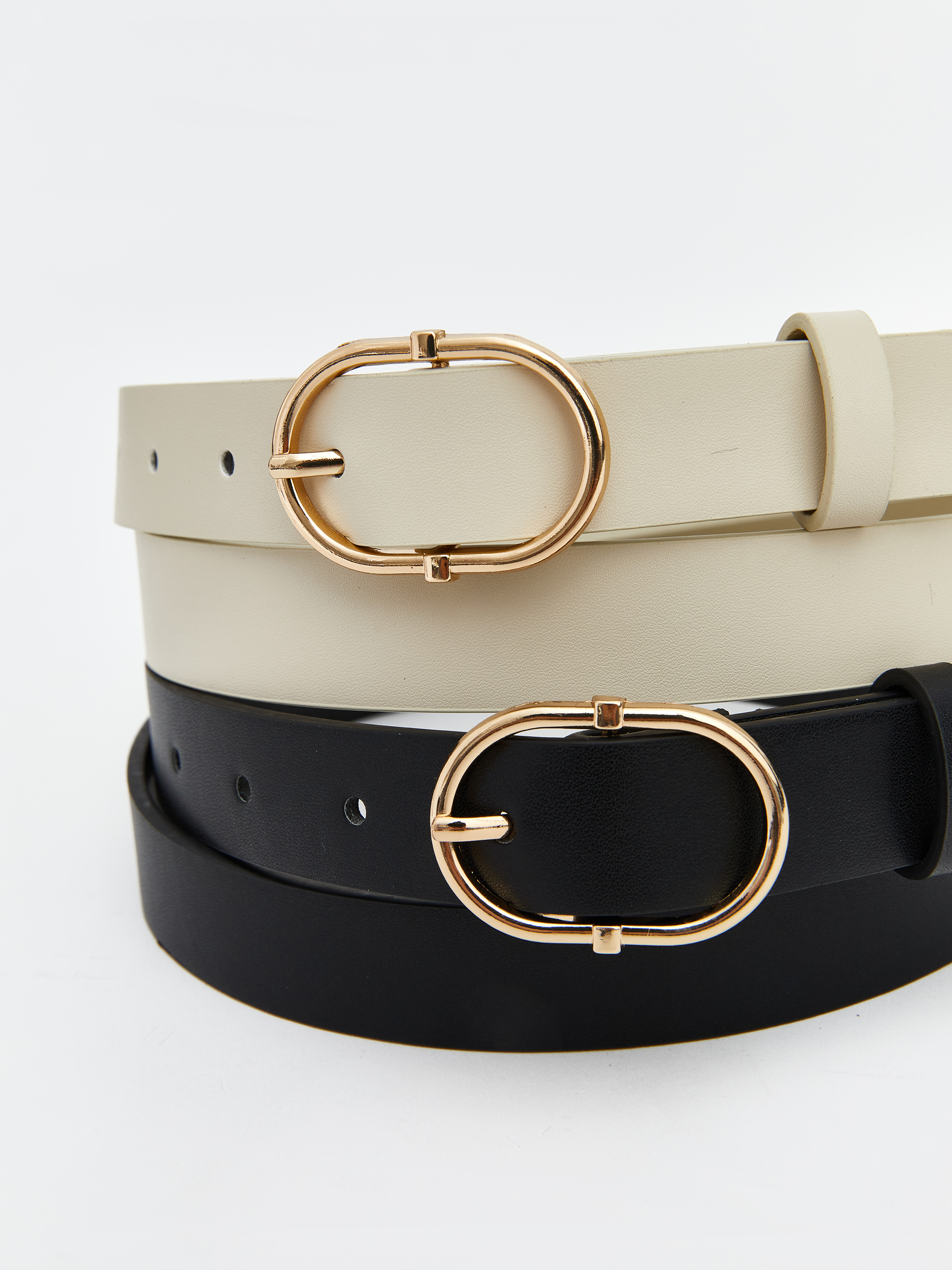 LCW ACCESSORIES Deri Görünümlü Kadın Kemer 2'li görsel 4