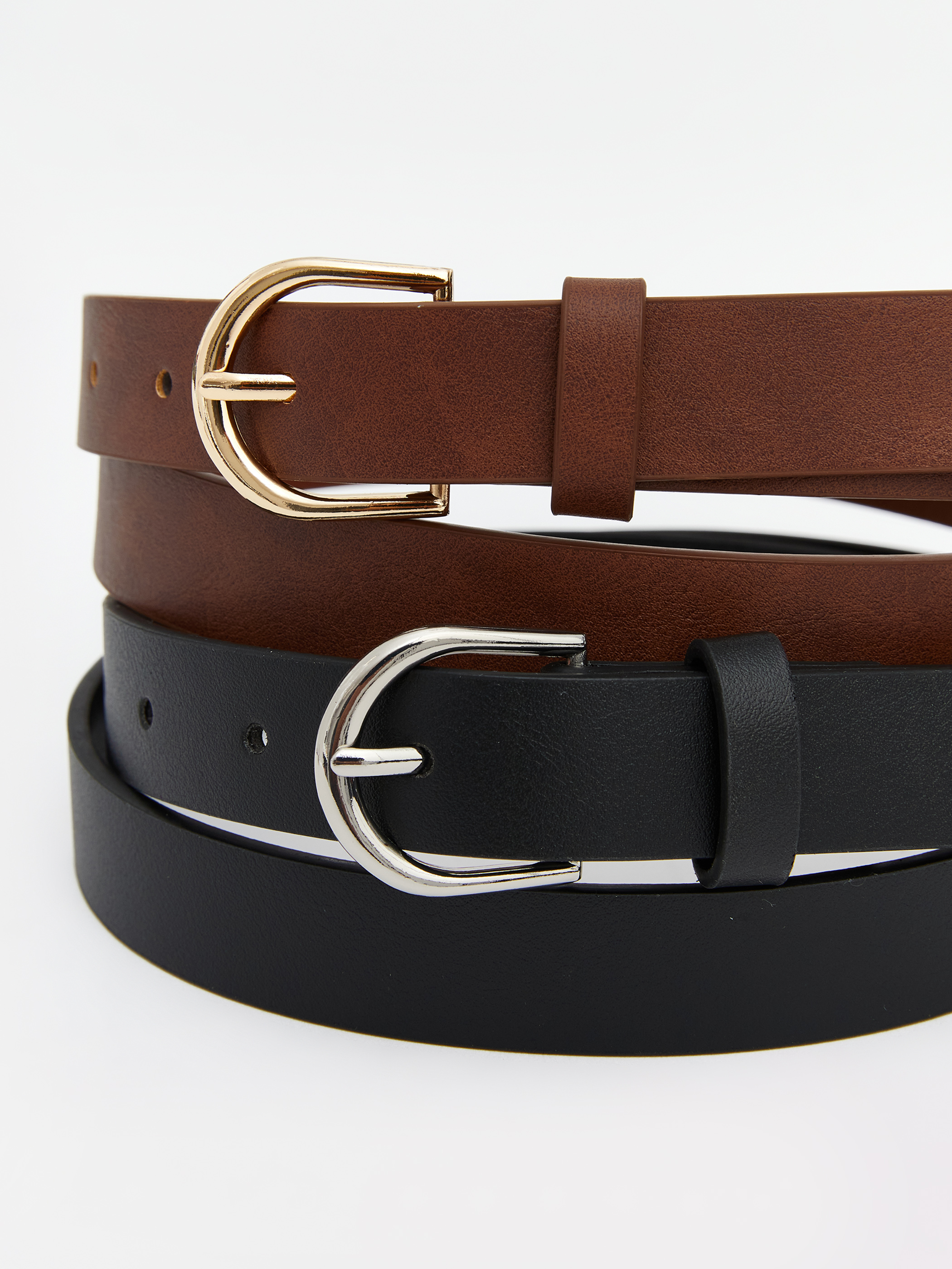 LCW ACCESSORIES Deri Görünümlü Kadın Kemer 2'li görsel 4