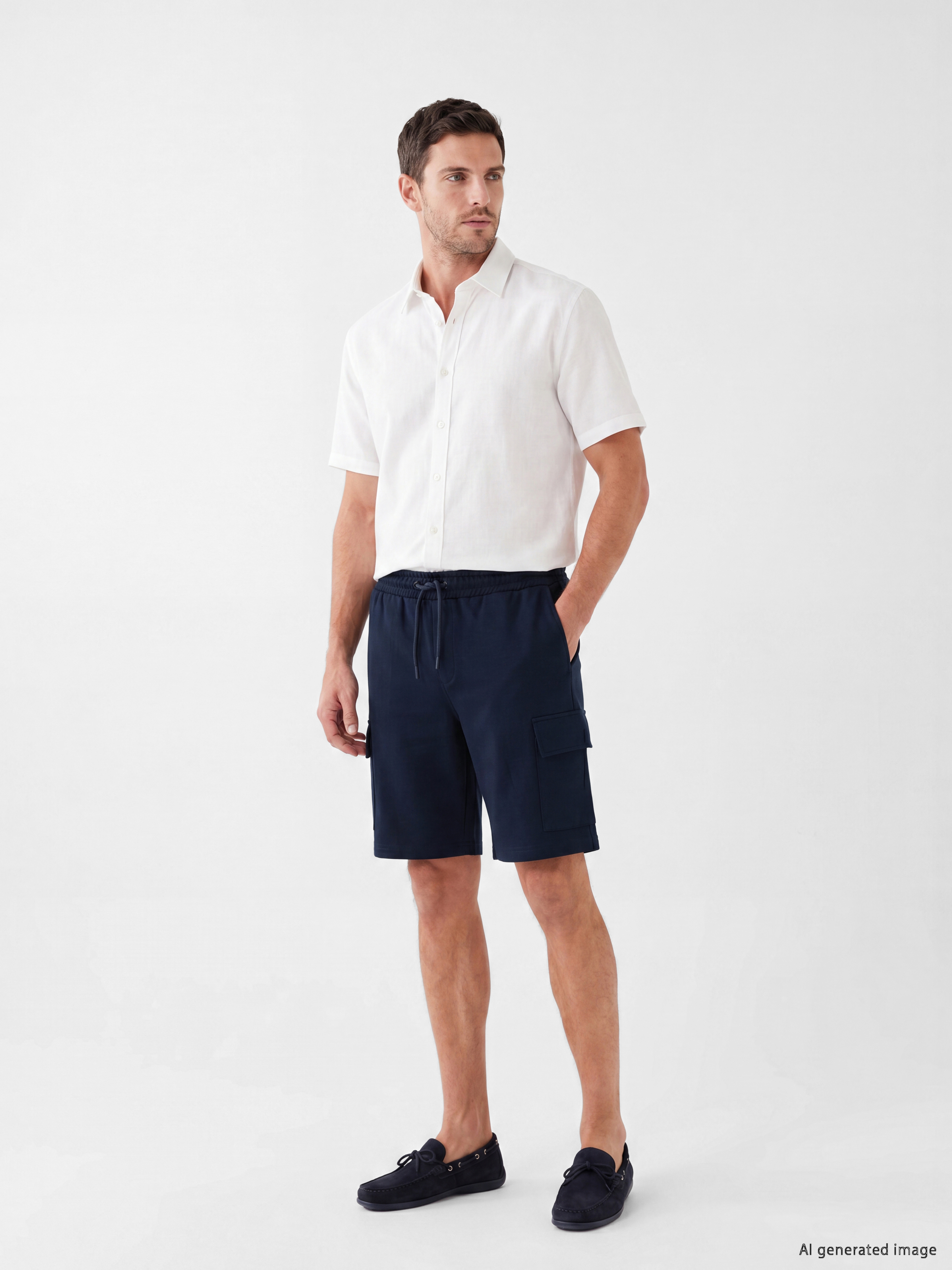 LCWAIKIKI Classic Regular Fit Erkek Kargo Şort görsel 2