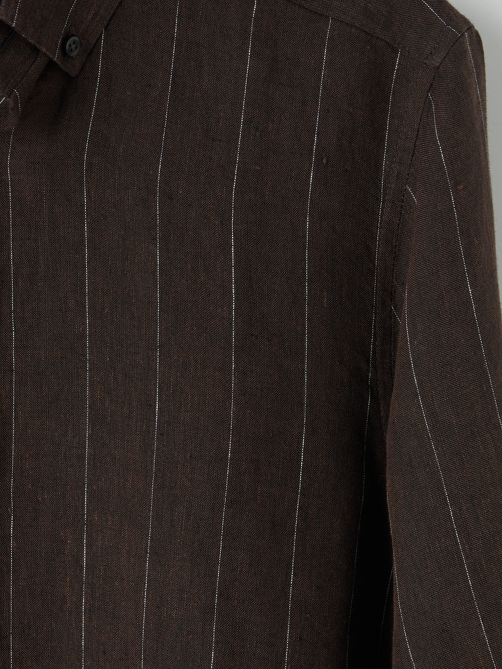 SOUTHBLUE Regular Fit Çizgili Poplin Erkek Gömlek görsel 7