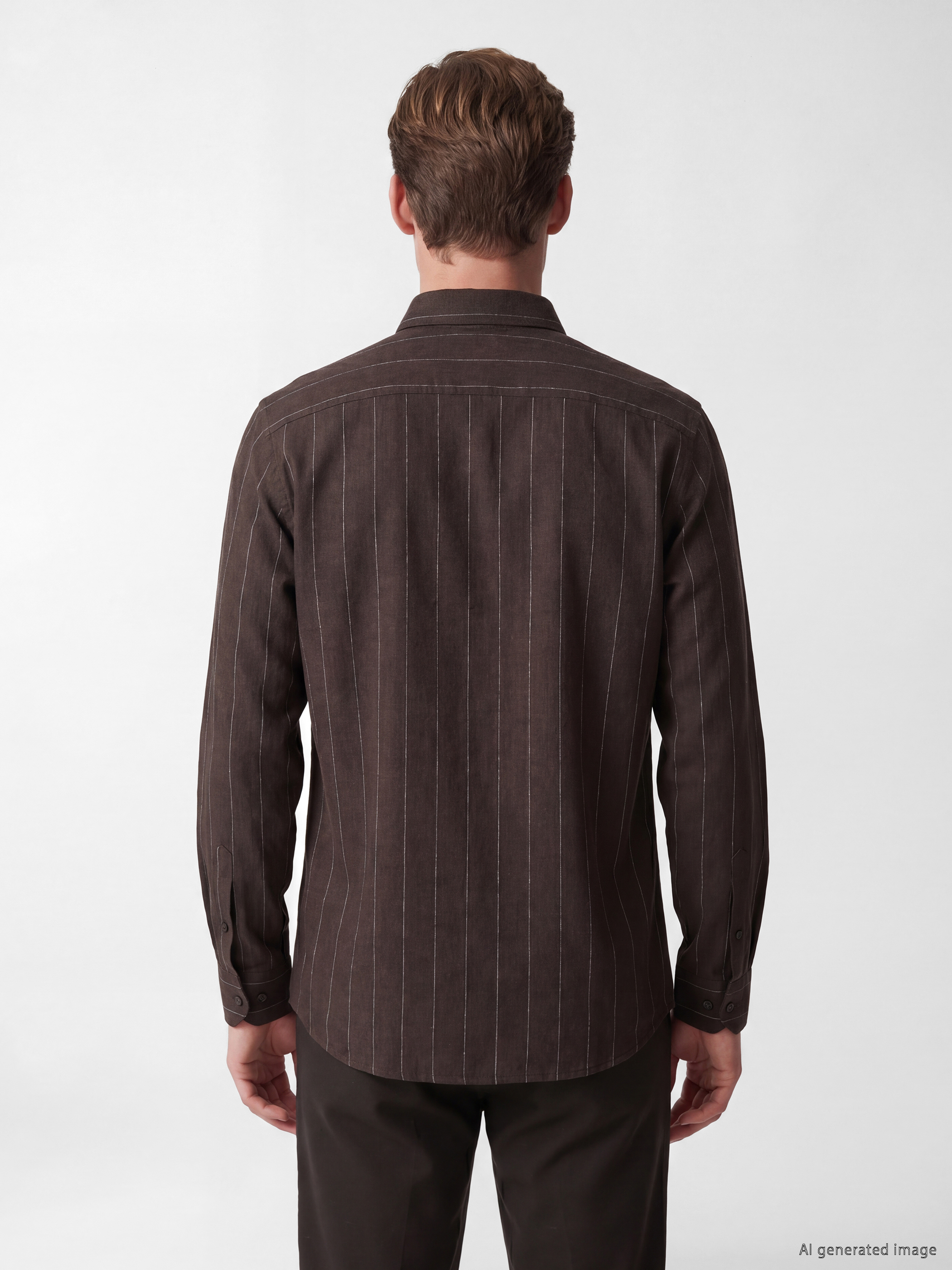 SOUTHBLUE Regular Fit Çizgili Poplin Erkek Gömlek görsel 4