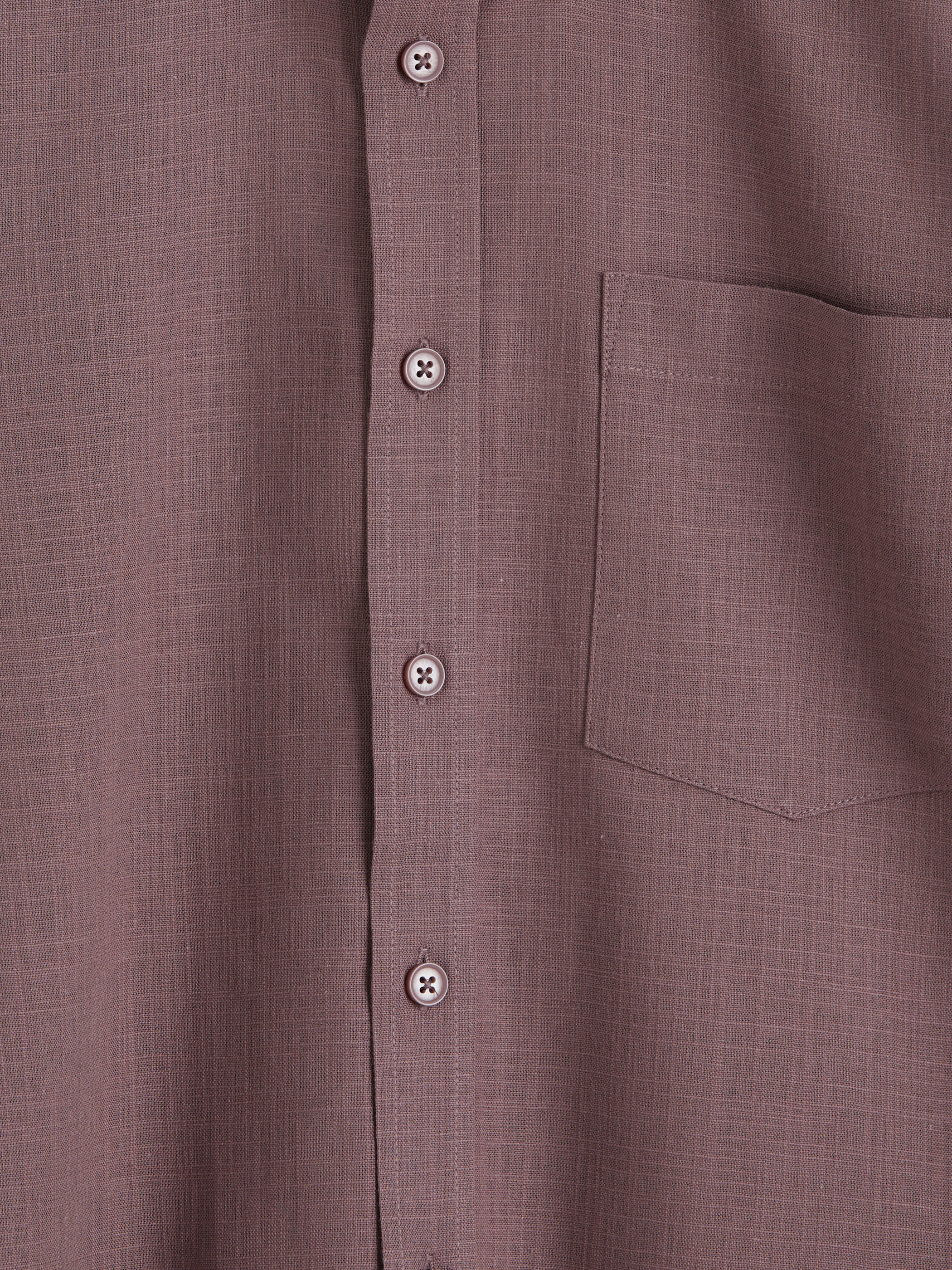 LCWAIKIKI Classic Regular Fit Keten Görünümlü Erkek Gömlek görsel 7