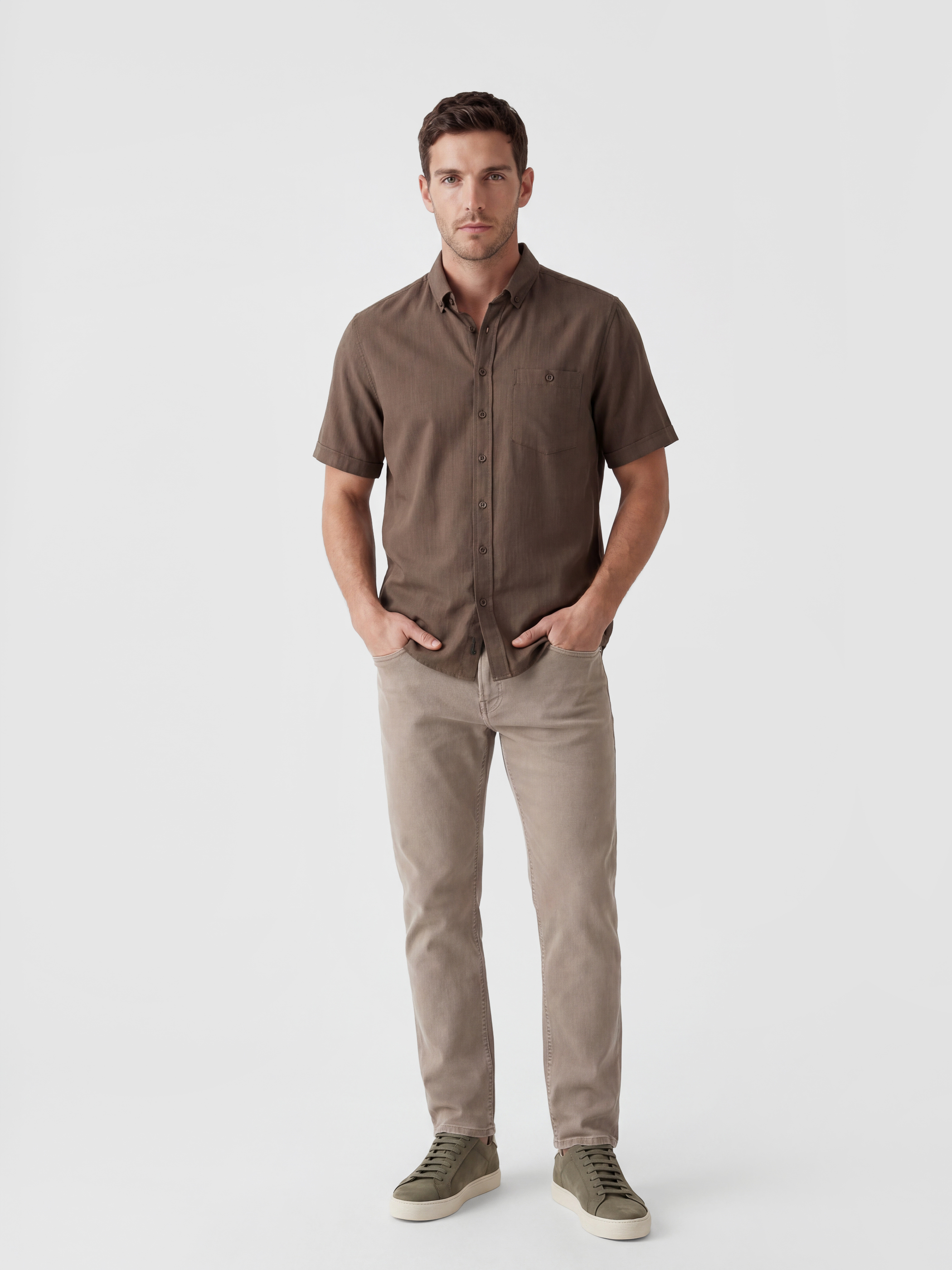 LCWAIKIKI Classic Regular Fit Armürlü Erkek Gömlek görsel 2