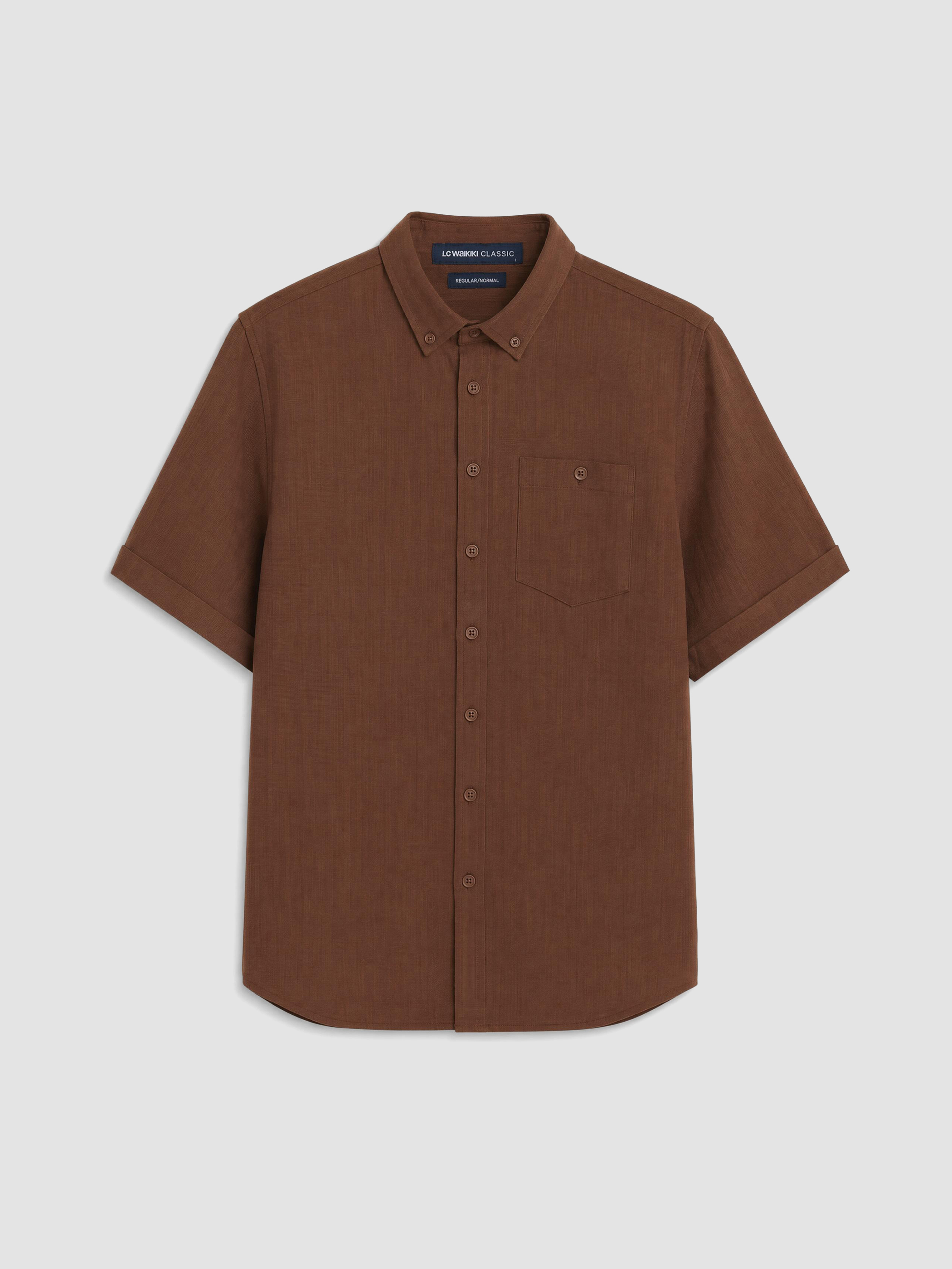 LCWAIKIKI Classic Regular Fit Armürlü Erkek Gömlek görsel 5