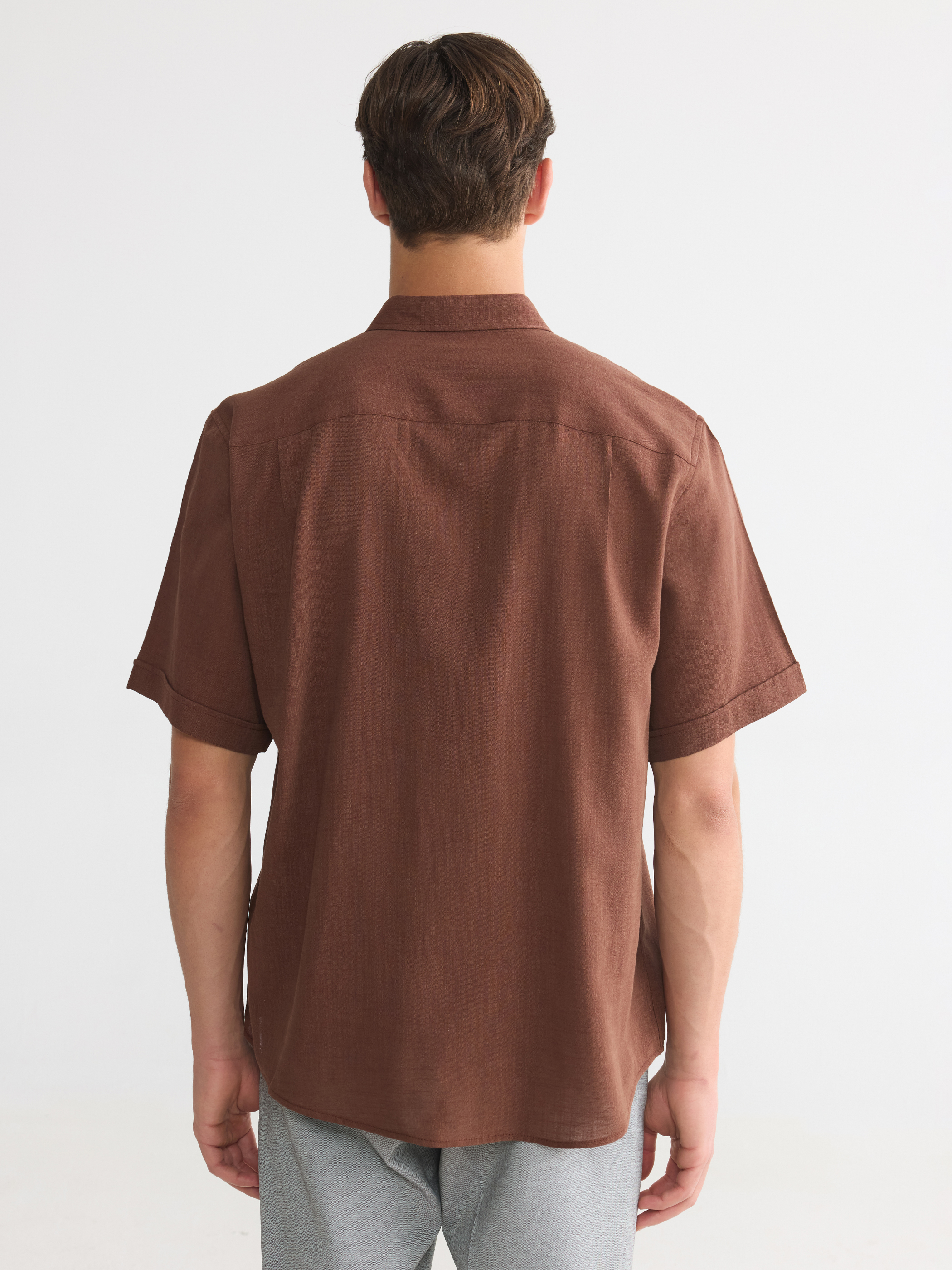LCWAIKIKI Classic Regular Fit Armürlü Erkek Gömlek görsel 4