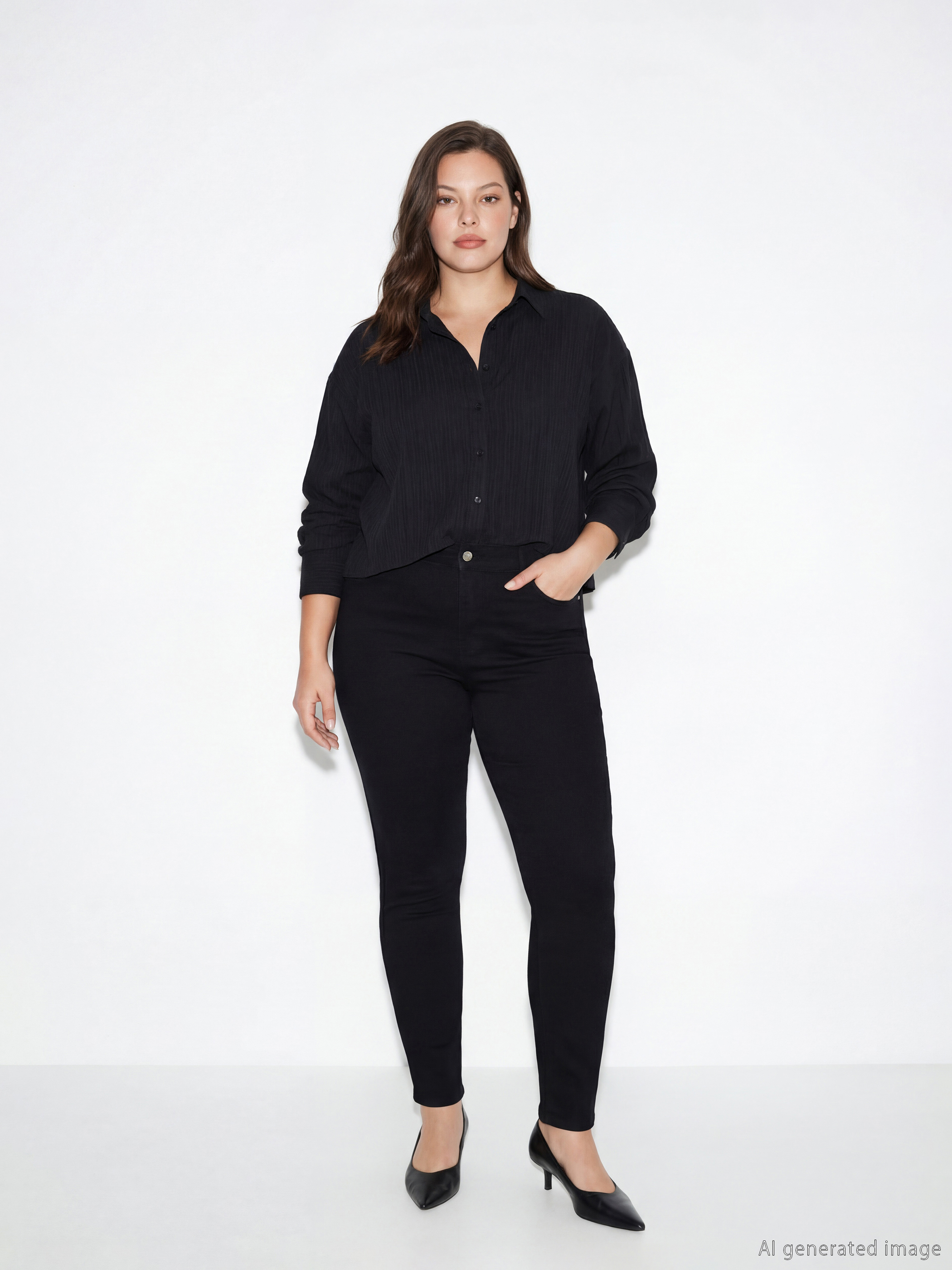 LCWAIKIKI Classic Slim Mom Kadın Jean Pantolon görsel 2