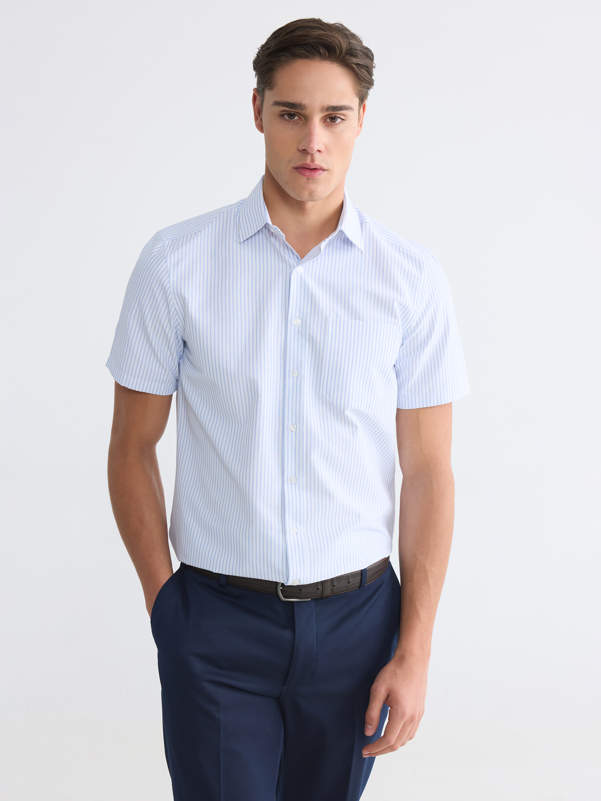LCW BUSINESS Regular Fit Çizgili Erkek Gömlek