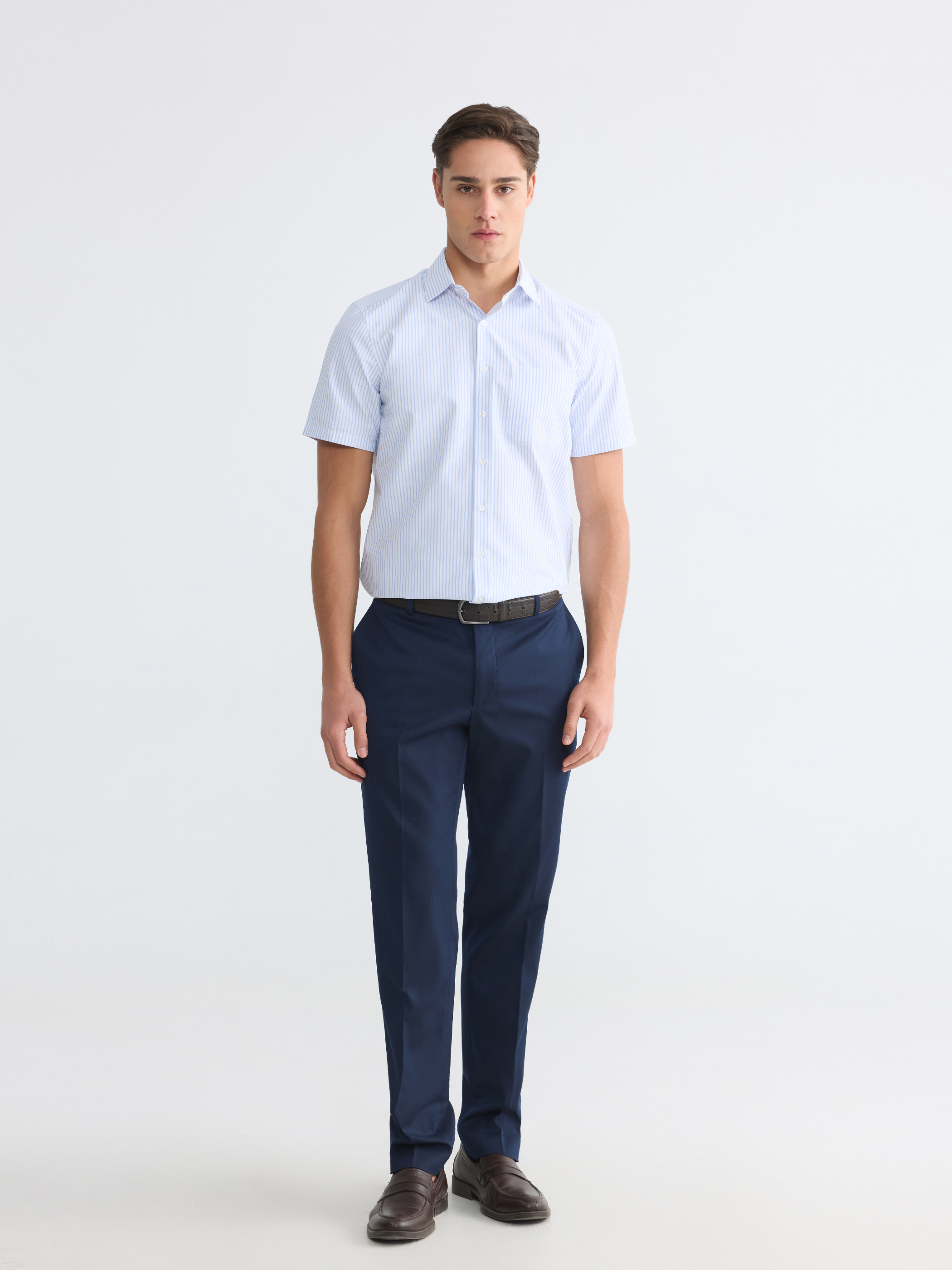 LCW BUSINESS Regular Fit Çizgili Erkek Gömlek görsel 2