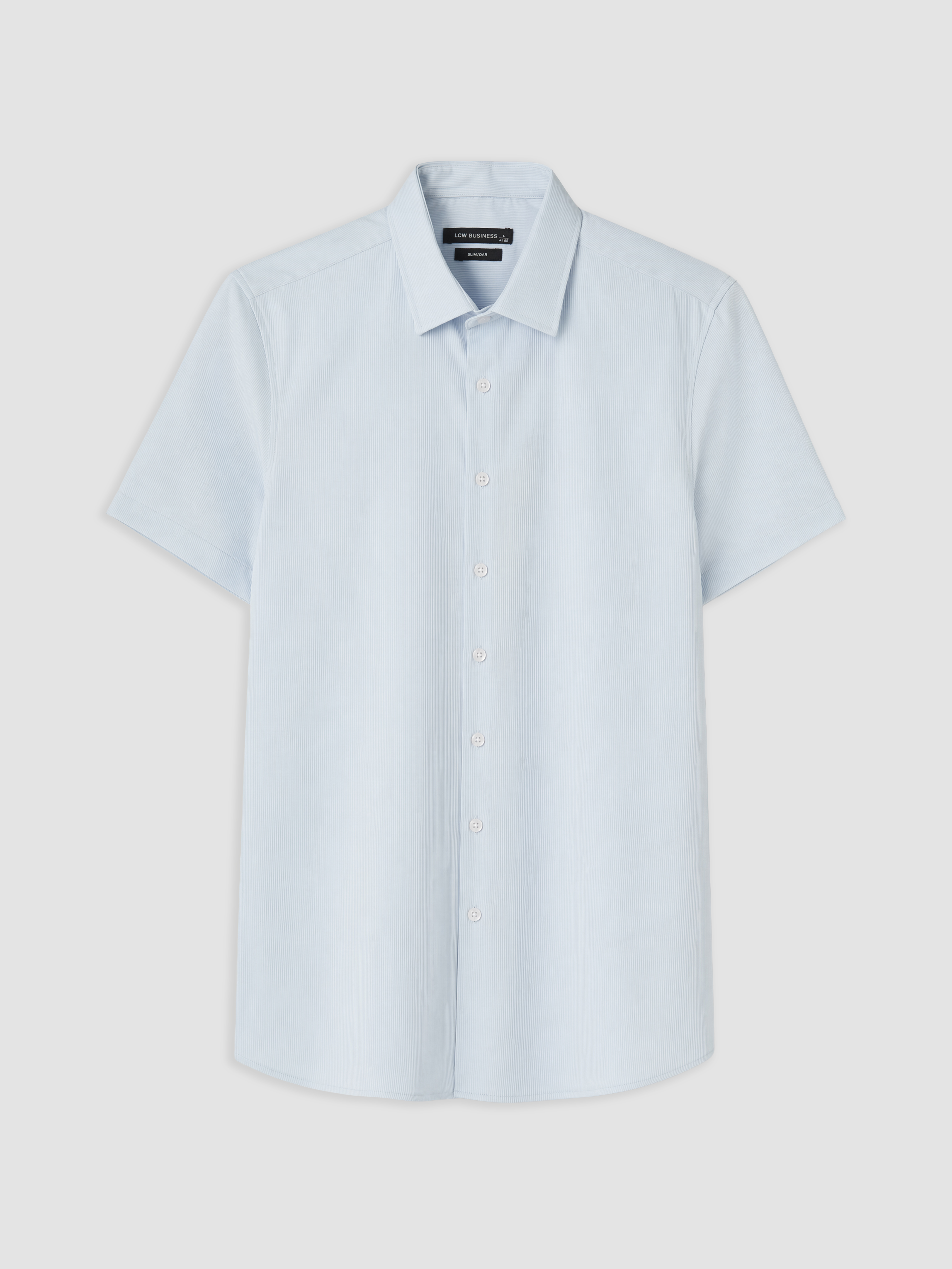 LCW BUSINESS Slim Fit Erkek Dokulu Gömlek görsel 5