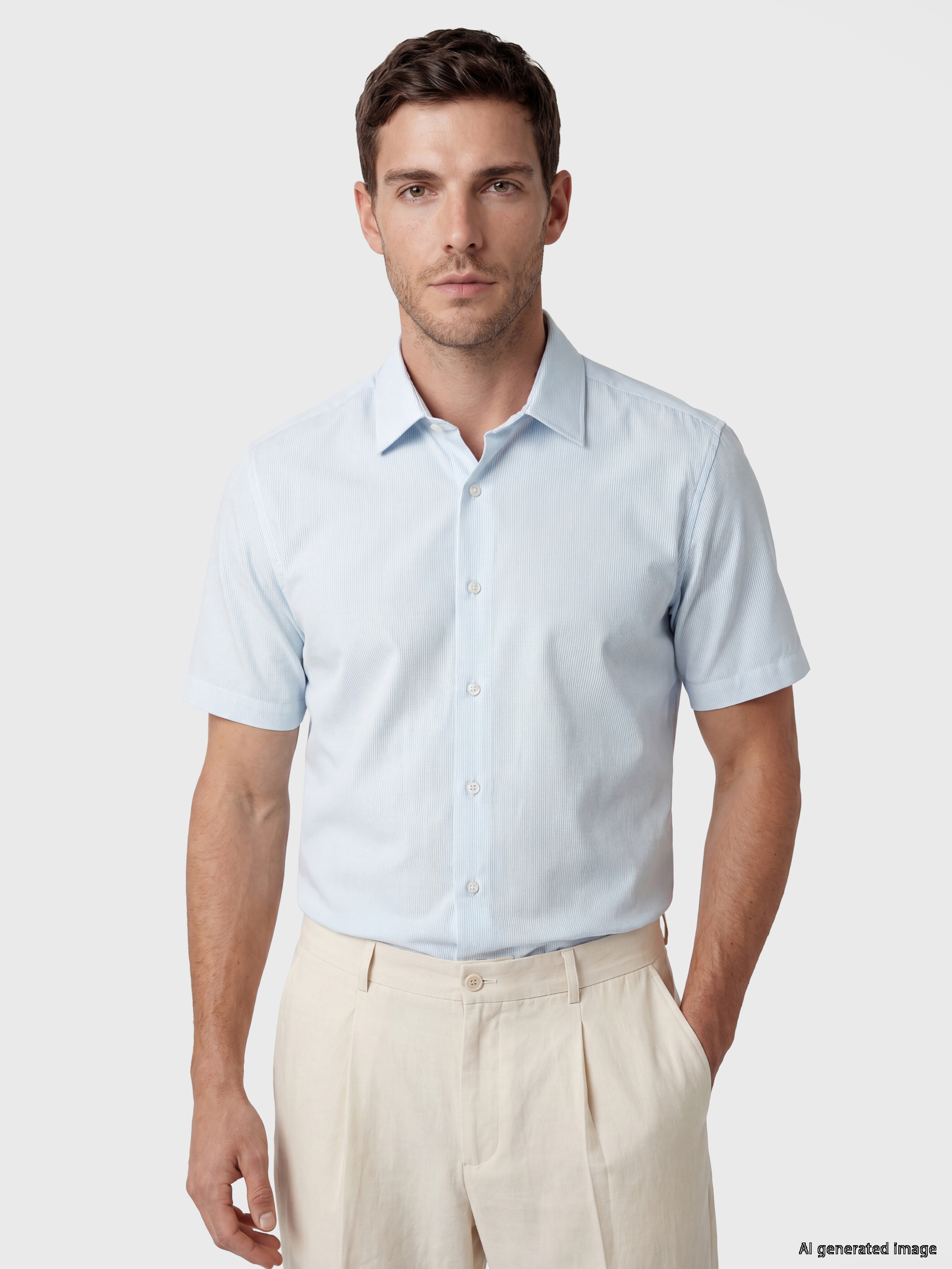 LCW BUSINESS Slim Fit Erkek Dokulu Gömlek