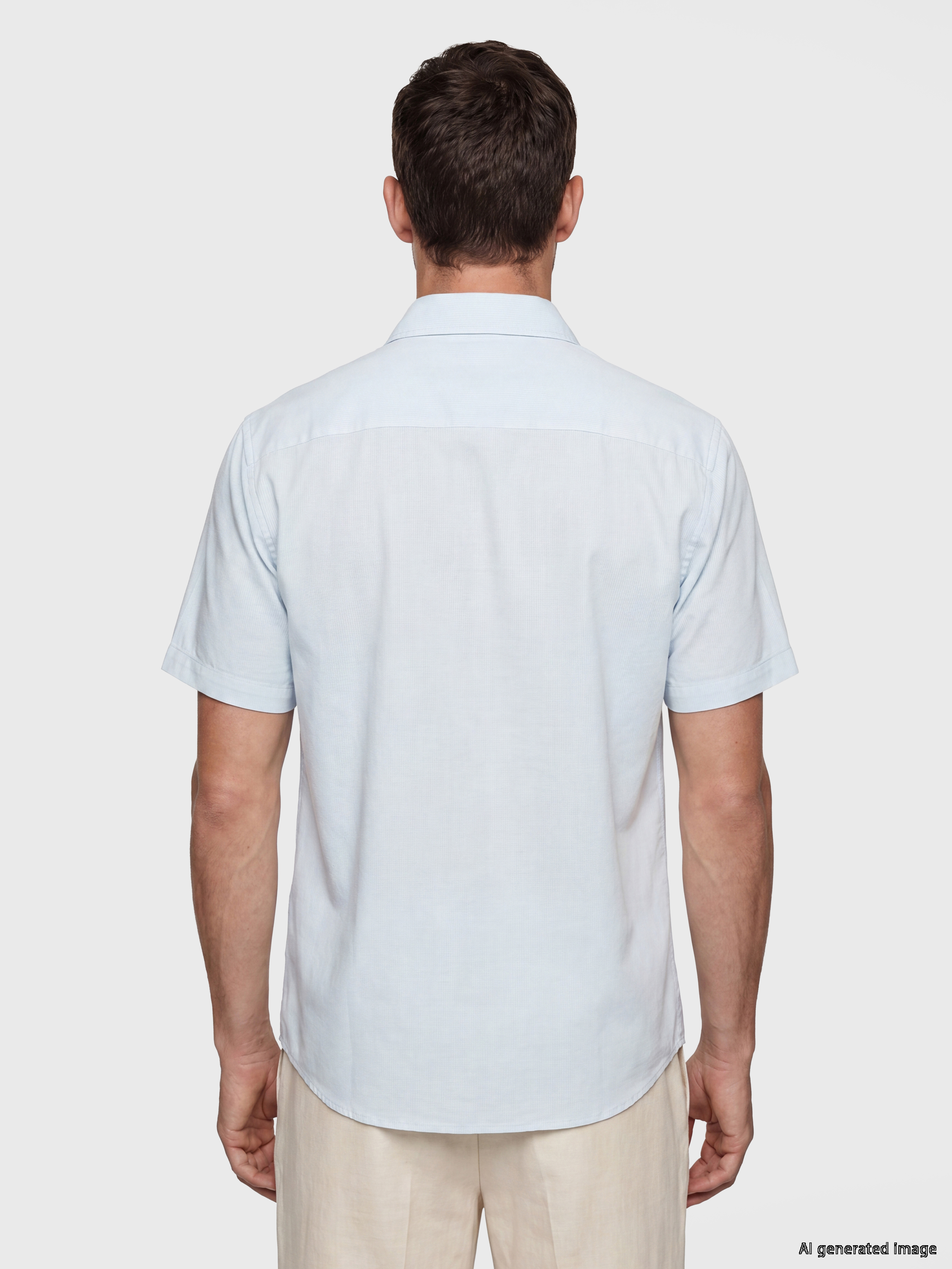 LCW BUSINESS Slim Fit Erkek Dokulu Gömlek görsel 4