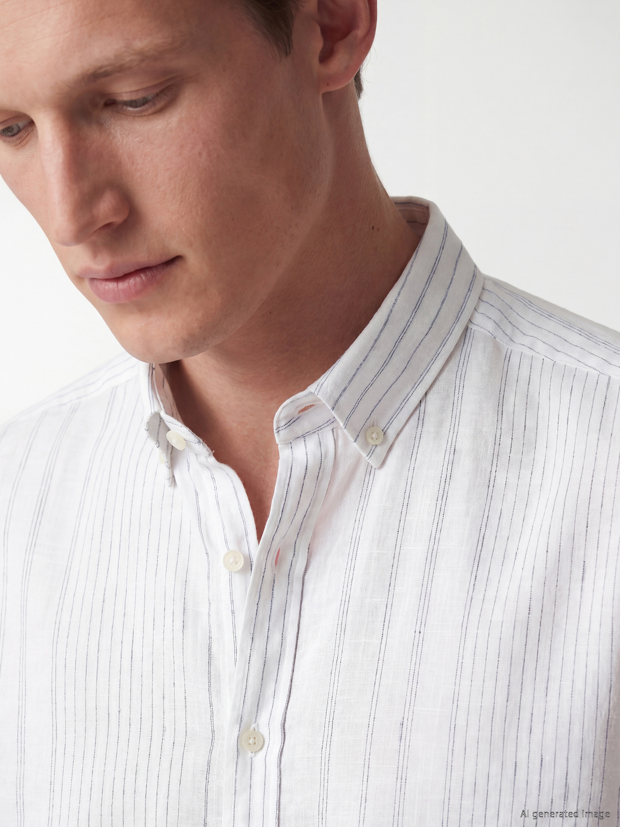 SOUTHBLUE Regular Fit Çizgili Poplin Erkek Gömlek görsel 3
