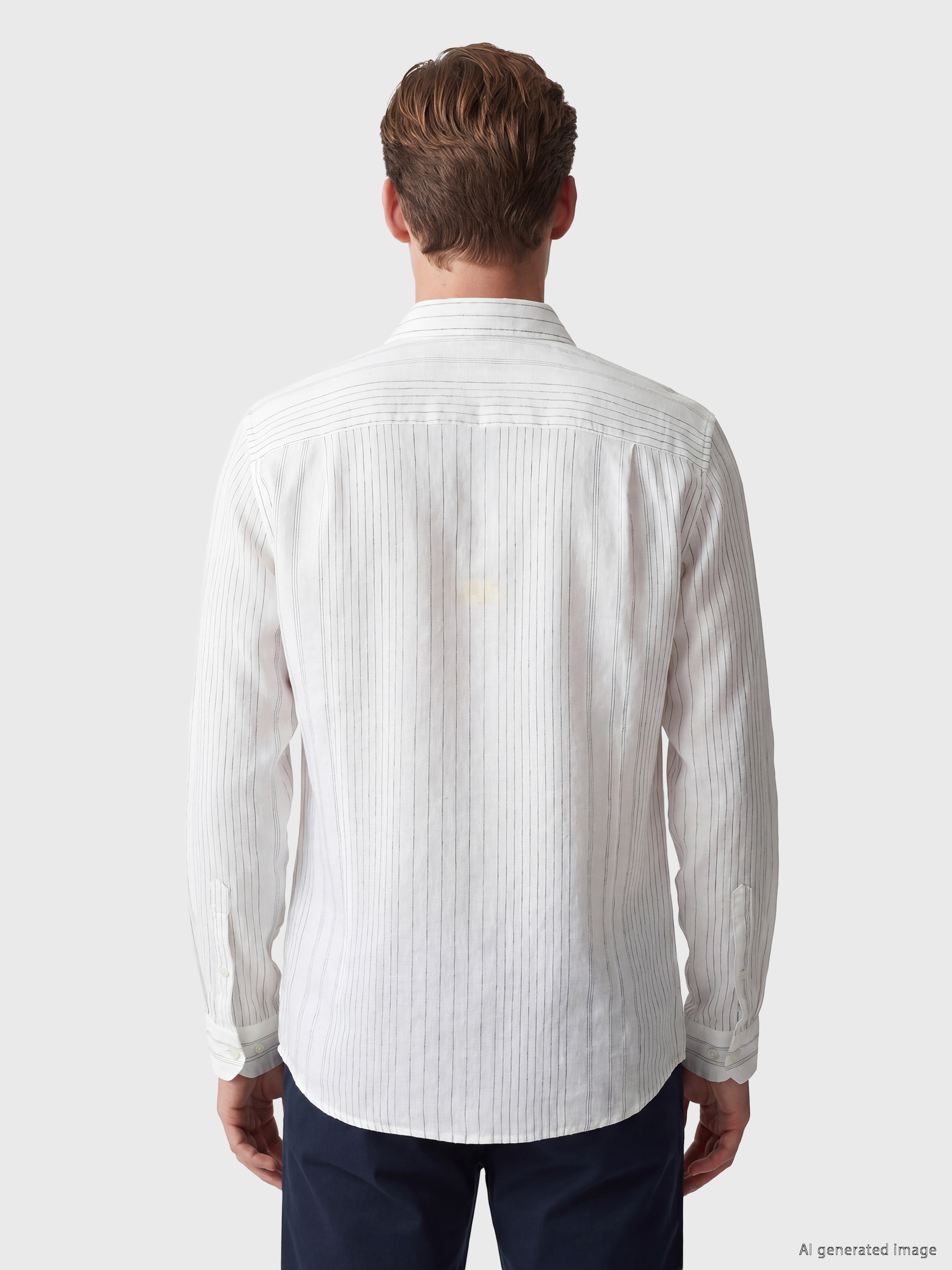 SOUTHBLUE Regular Fit Çizgili Poplin Erkek Gömlek görsel 4