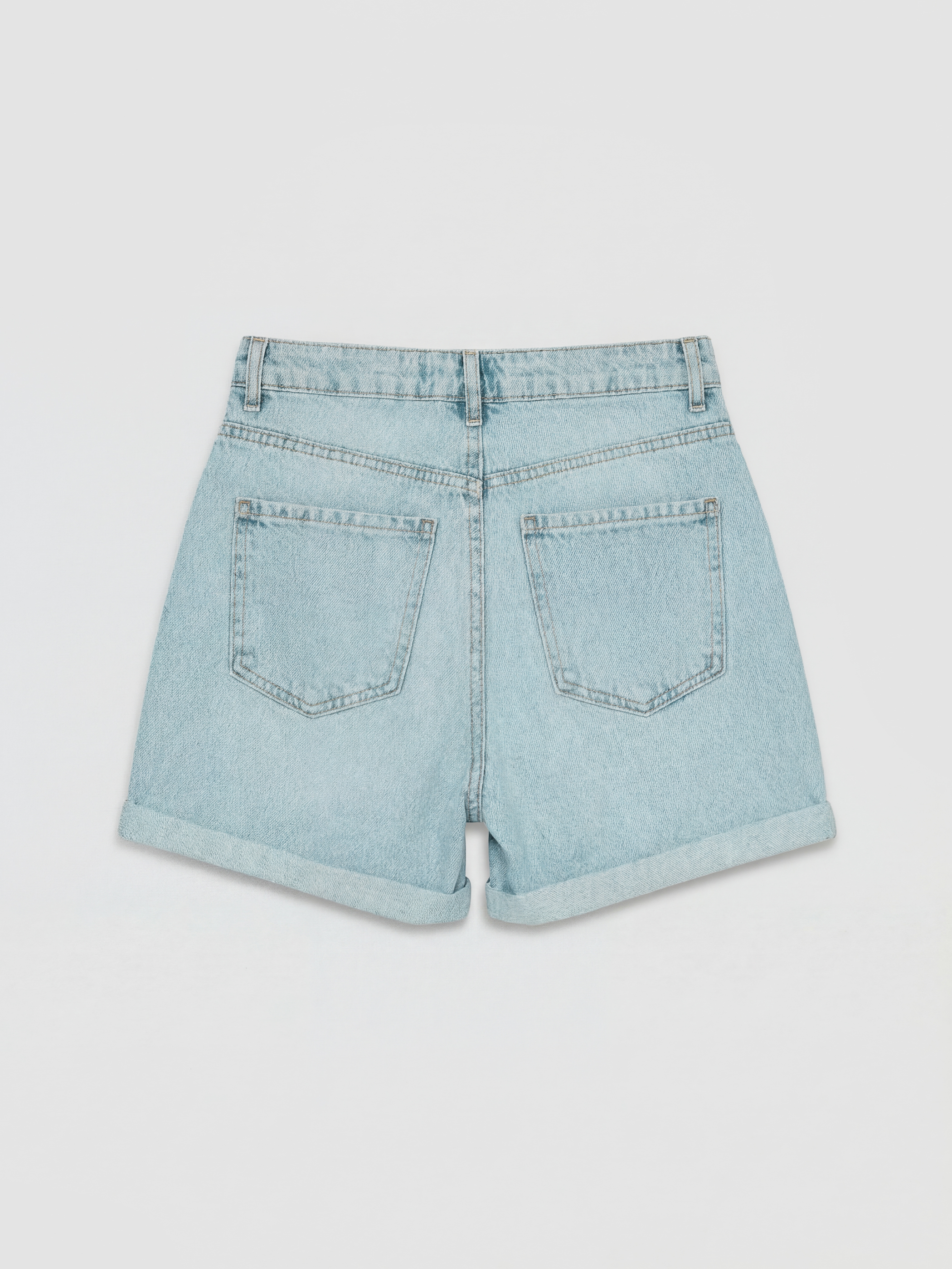 LCW Jeans Yüksek Bel Kadın Jean Şort görsel 6