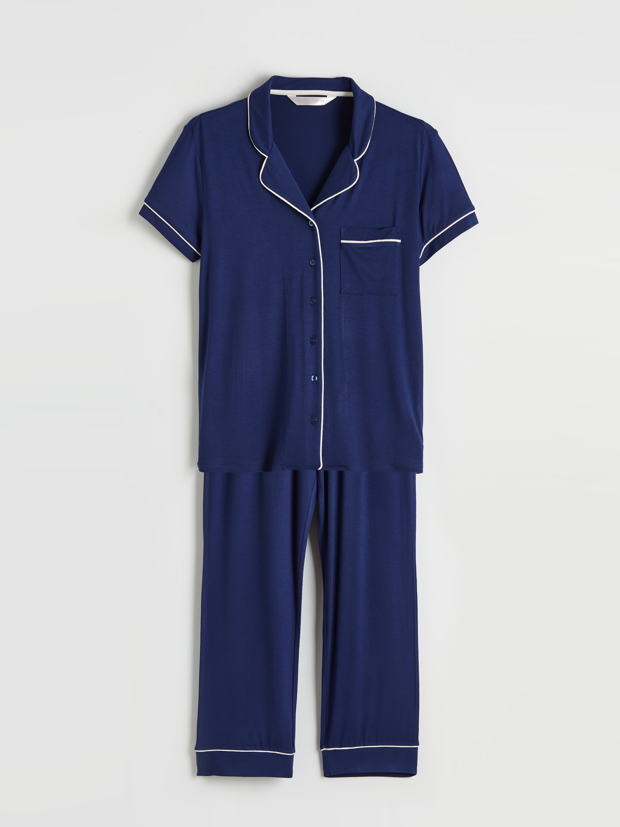 LCW DREAM Gömlek Yaka Kadın Pijama Takım görsel 5