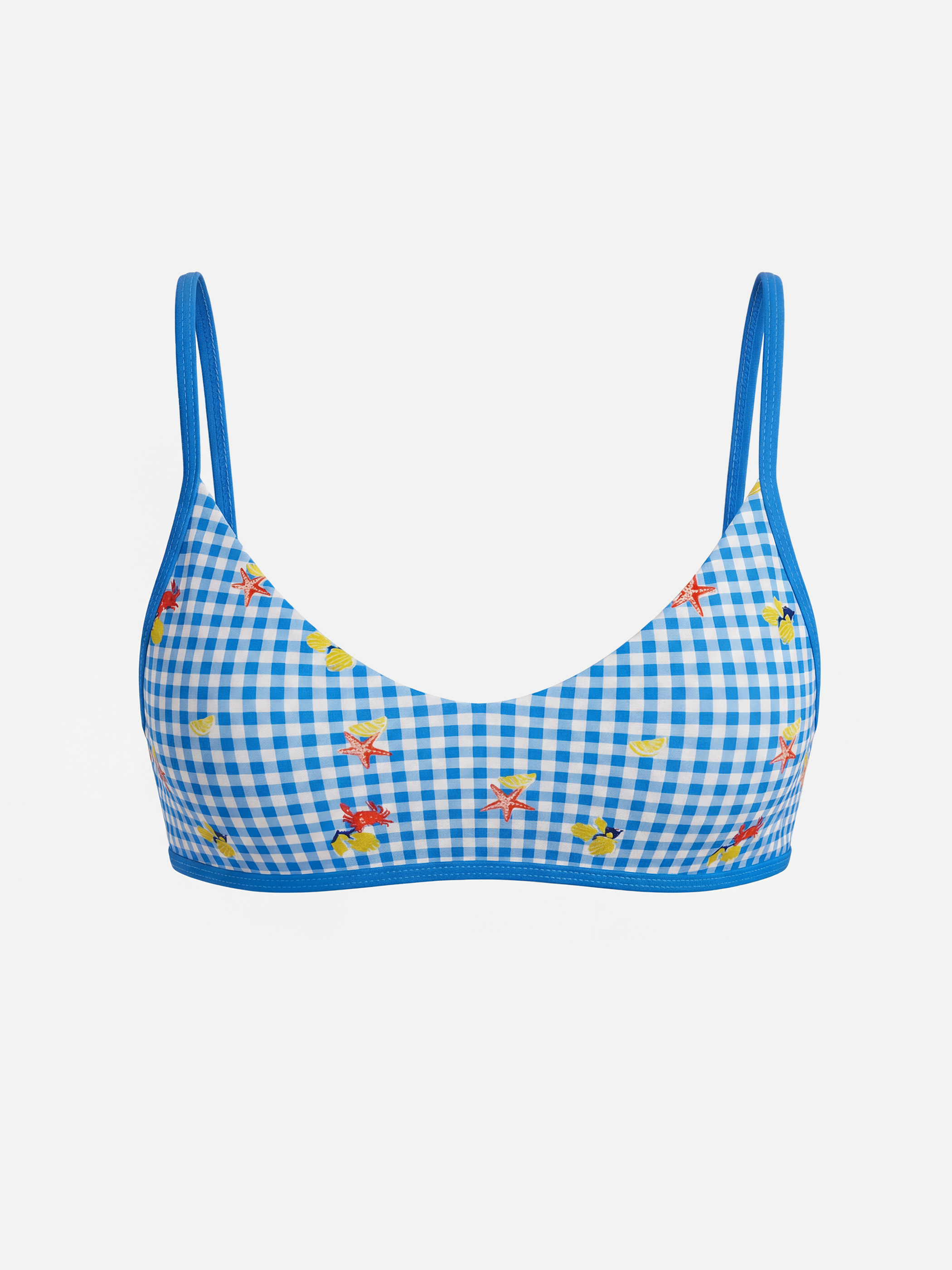LCW DREAM Çıkarılabilir Pedli Ekose Kadın Bikini Üstü görsel 2