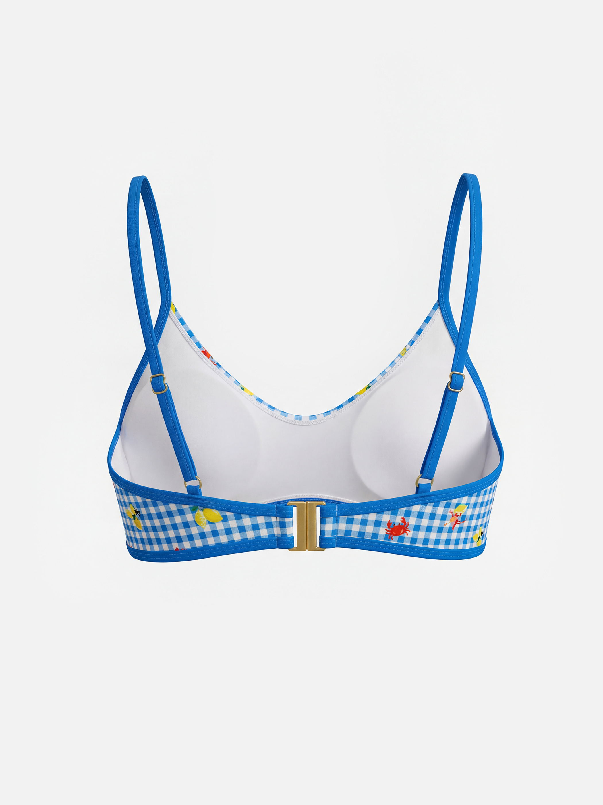 LCW DREAM Çıkarılabilir Pedli Ekose Kadın Bikini Üstü görsel 3