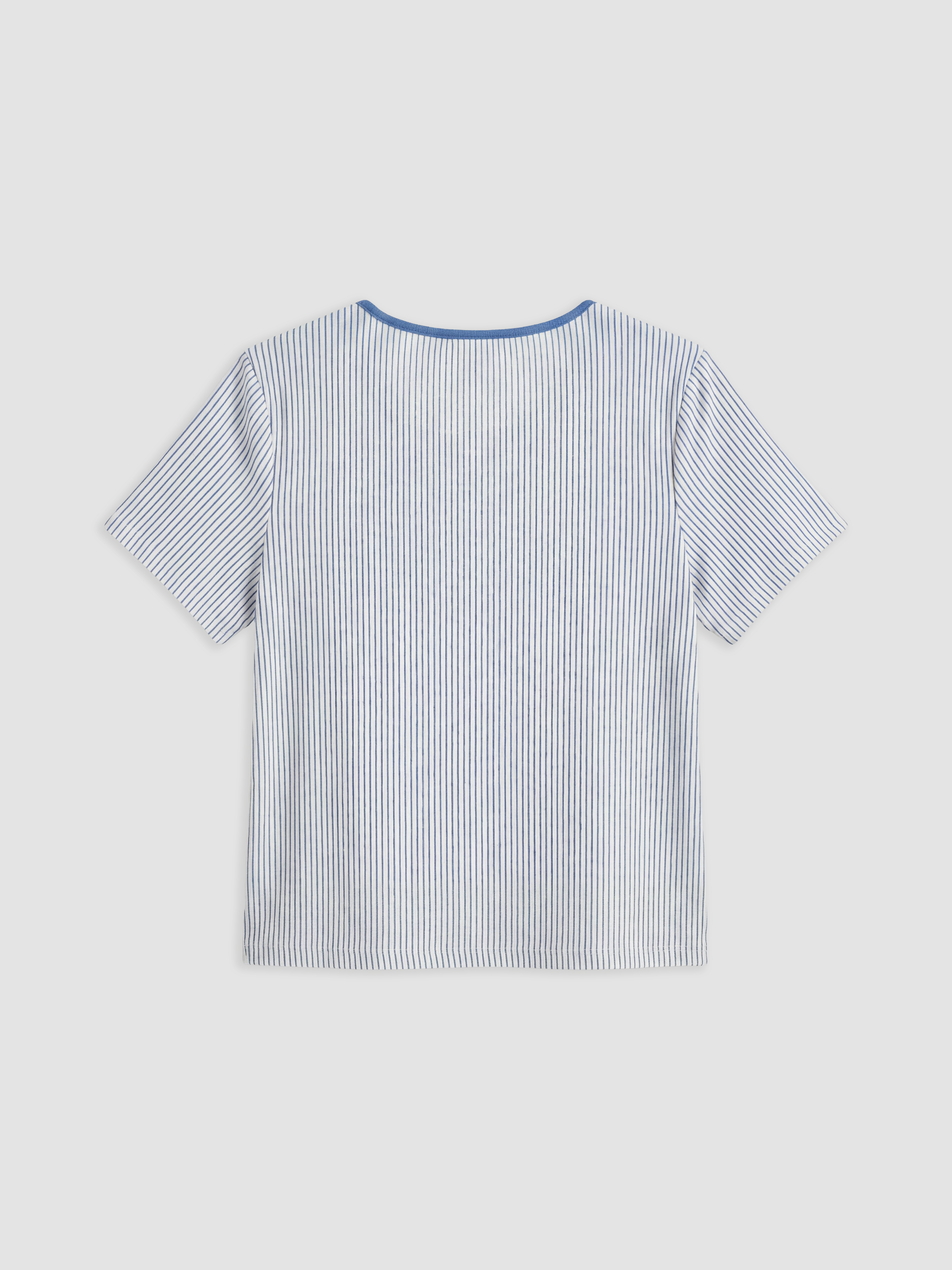LCW DREAM V Yaka Çizgili Kadın Pijama Takımı görsel 7