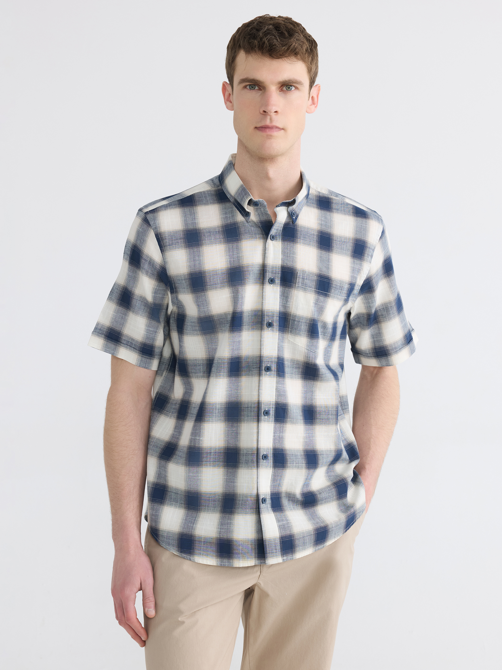LCWAIKIKI Classic Regular Fit Ekose Erkek Gömlek