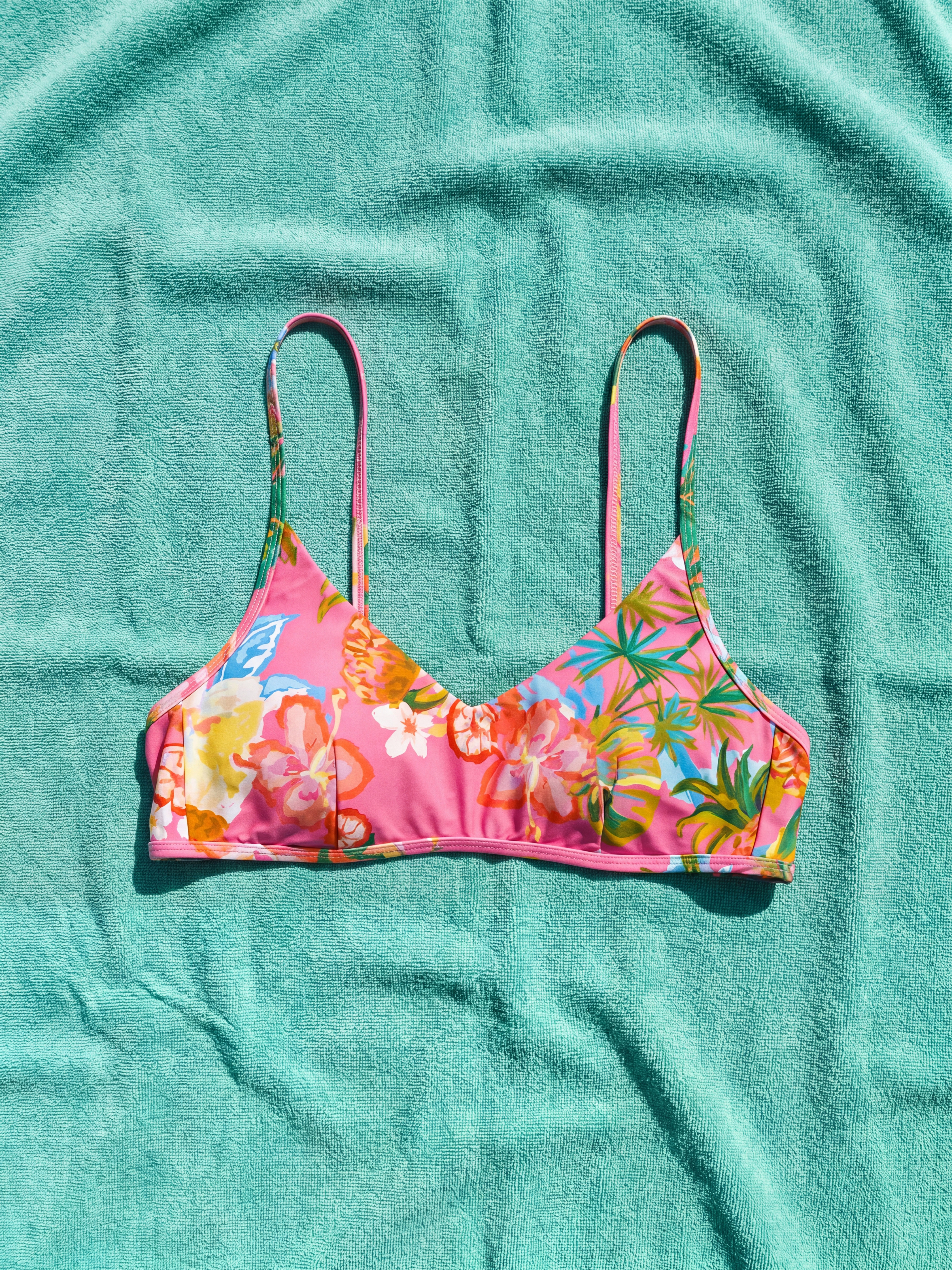 LCW DREAM Çıkarılabilir Pedli Çiçekli Kadın Bikini Üstü