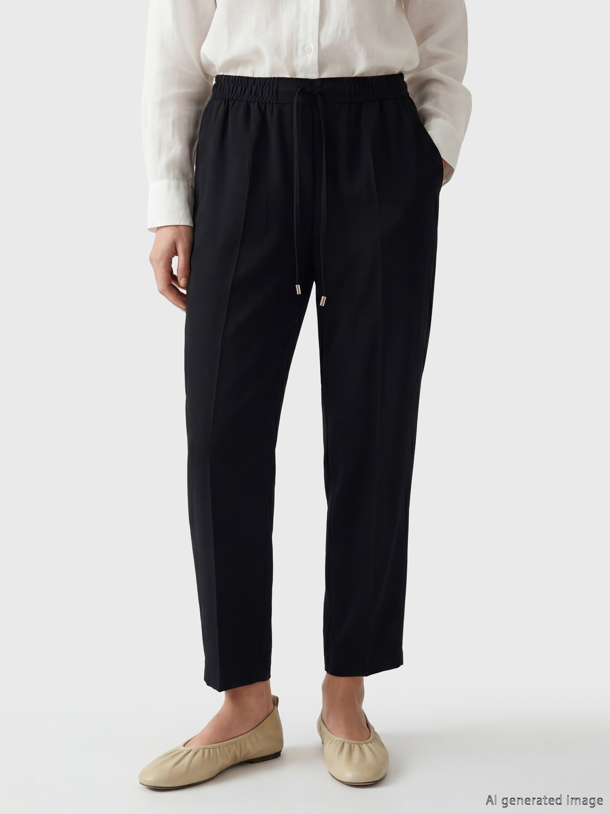 LCW Modest Beli Lastikli Havuç Kesim Kadın Pantolon görsel 2