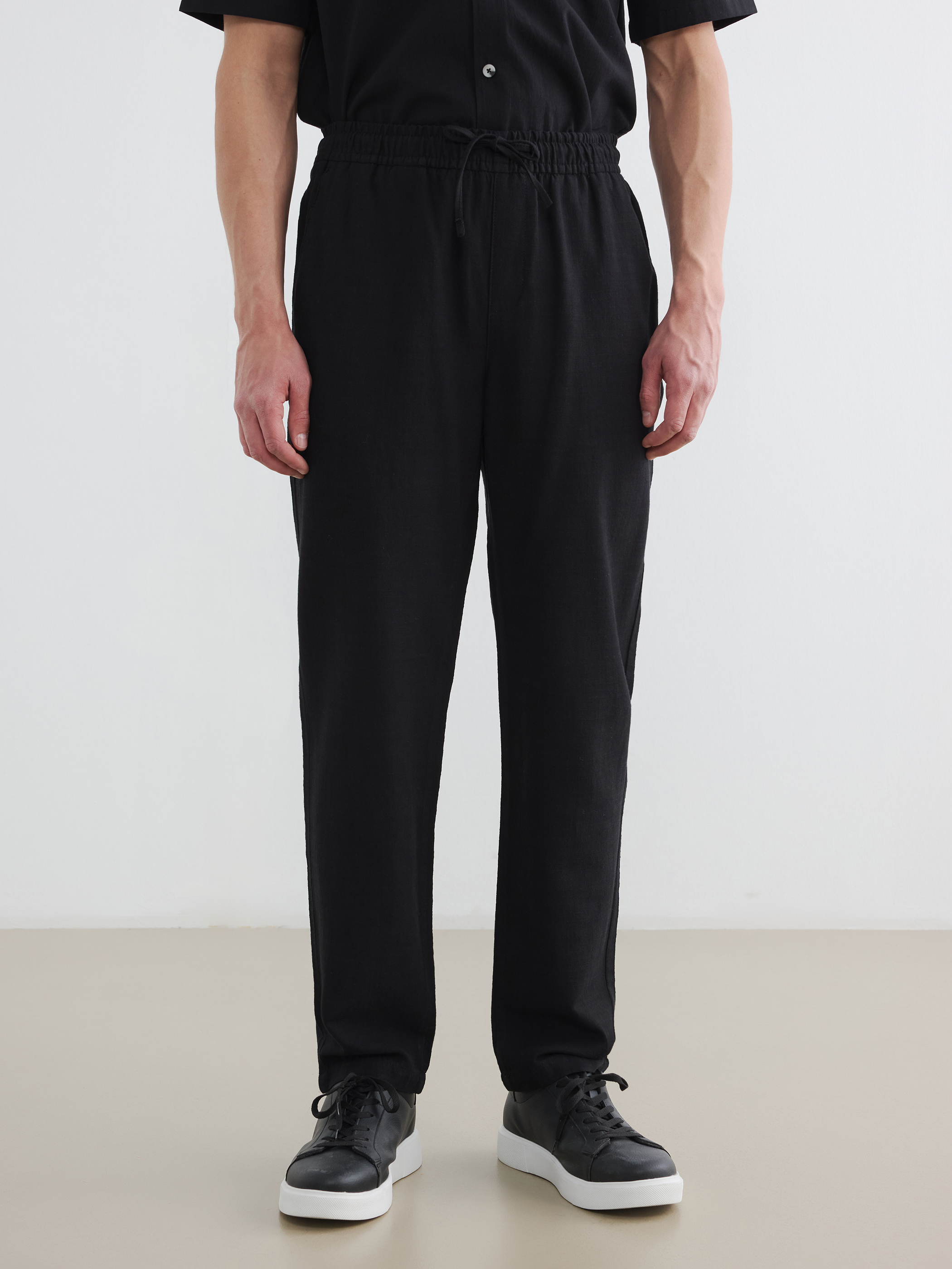 LCW Vision Regular Fit Keten Görünümlü Erkek Pantolon görsel 2
