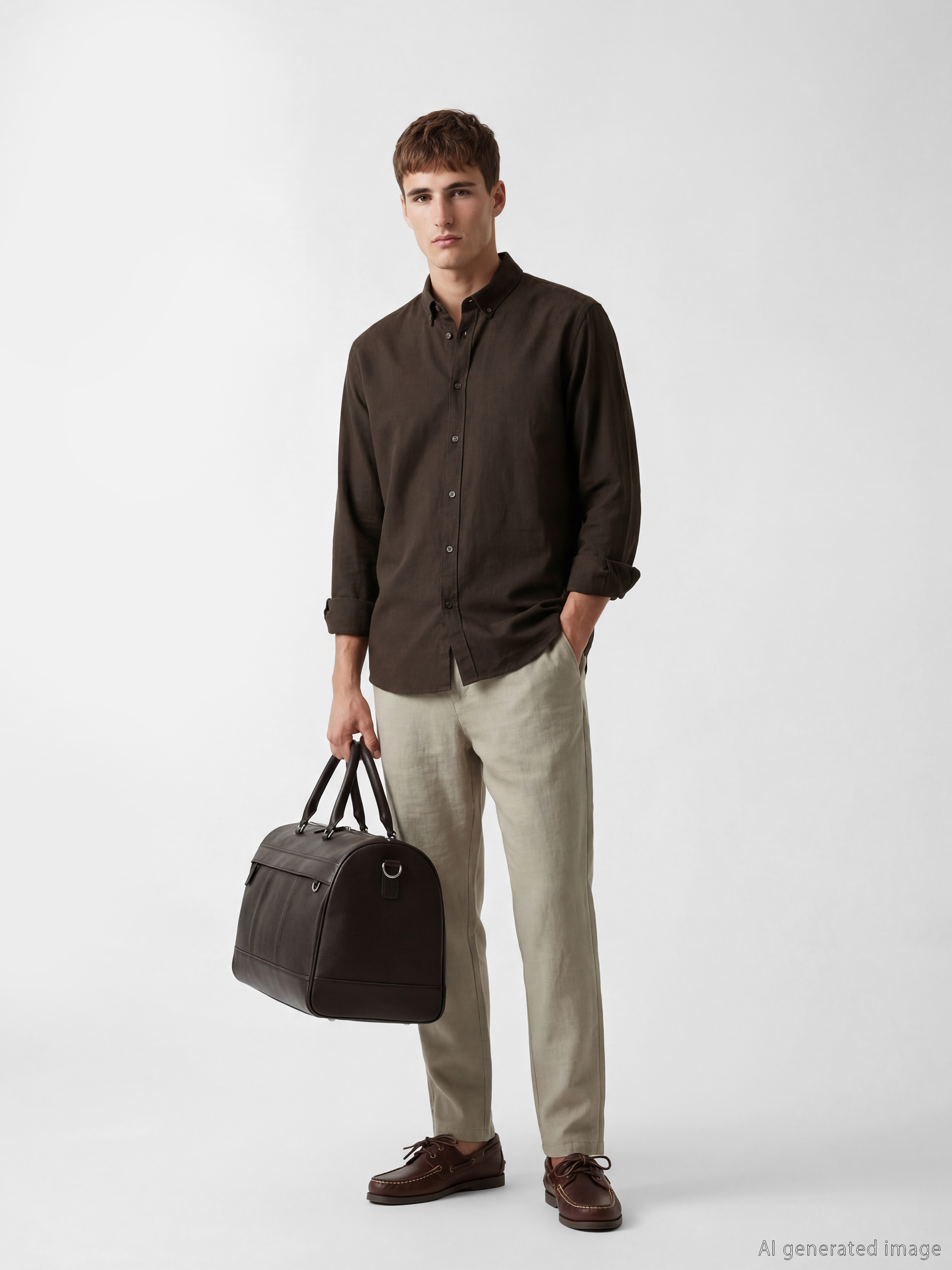 LCW Vision Regular Fit Keten Görünümlü Erkek Pantolon