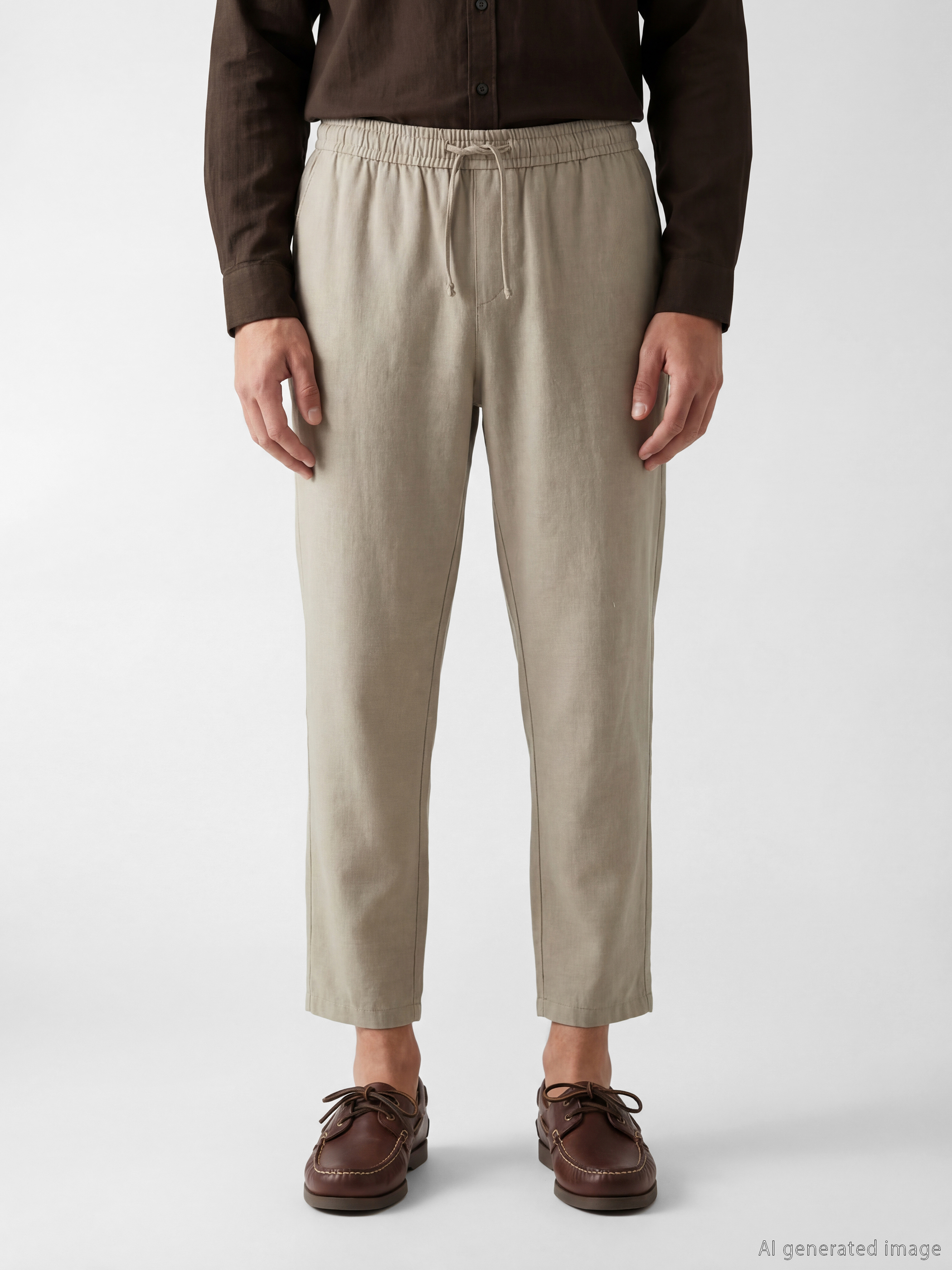 LCW Vision Regular Fit Keten Görünümlü Erkek Pantolon görsel 2