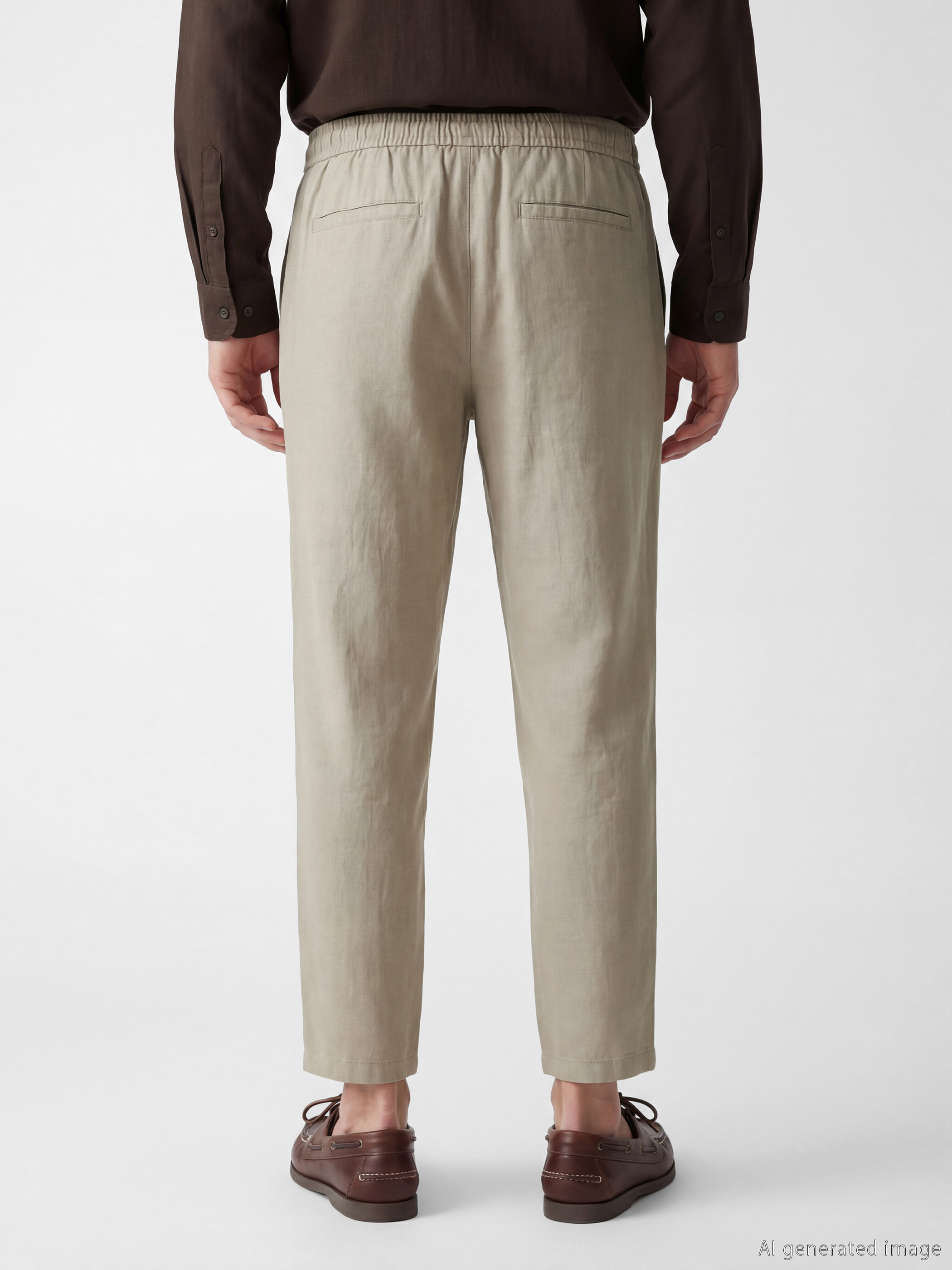 LCW Vision Regular Fit Keten Görünümlü Erkek Pantolon görsel 4