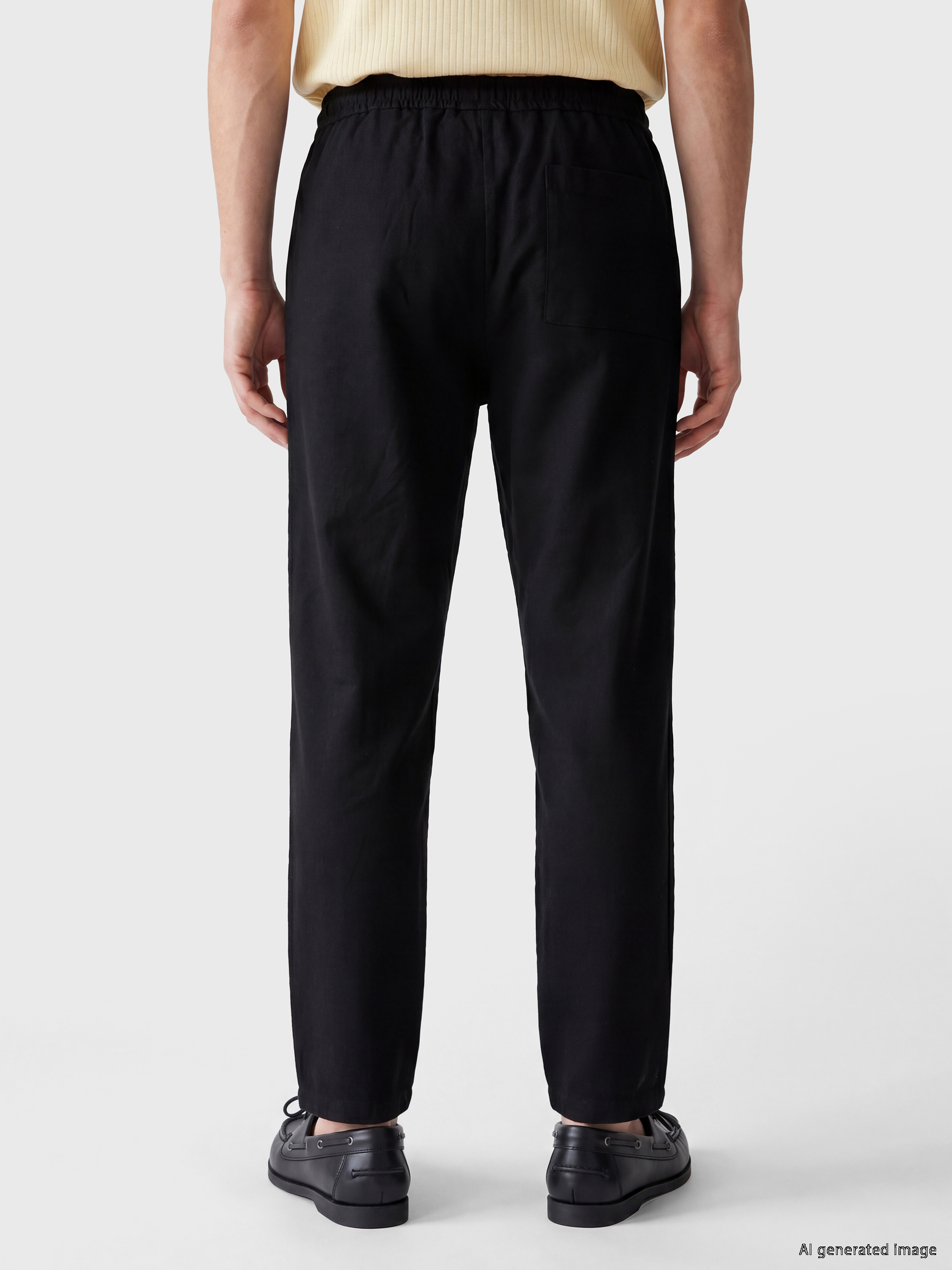 LCW Vision Regular Fit Erkek Keten Görünümlü Pantolon görsel 4