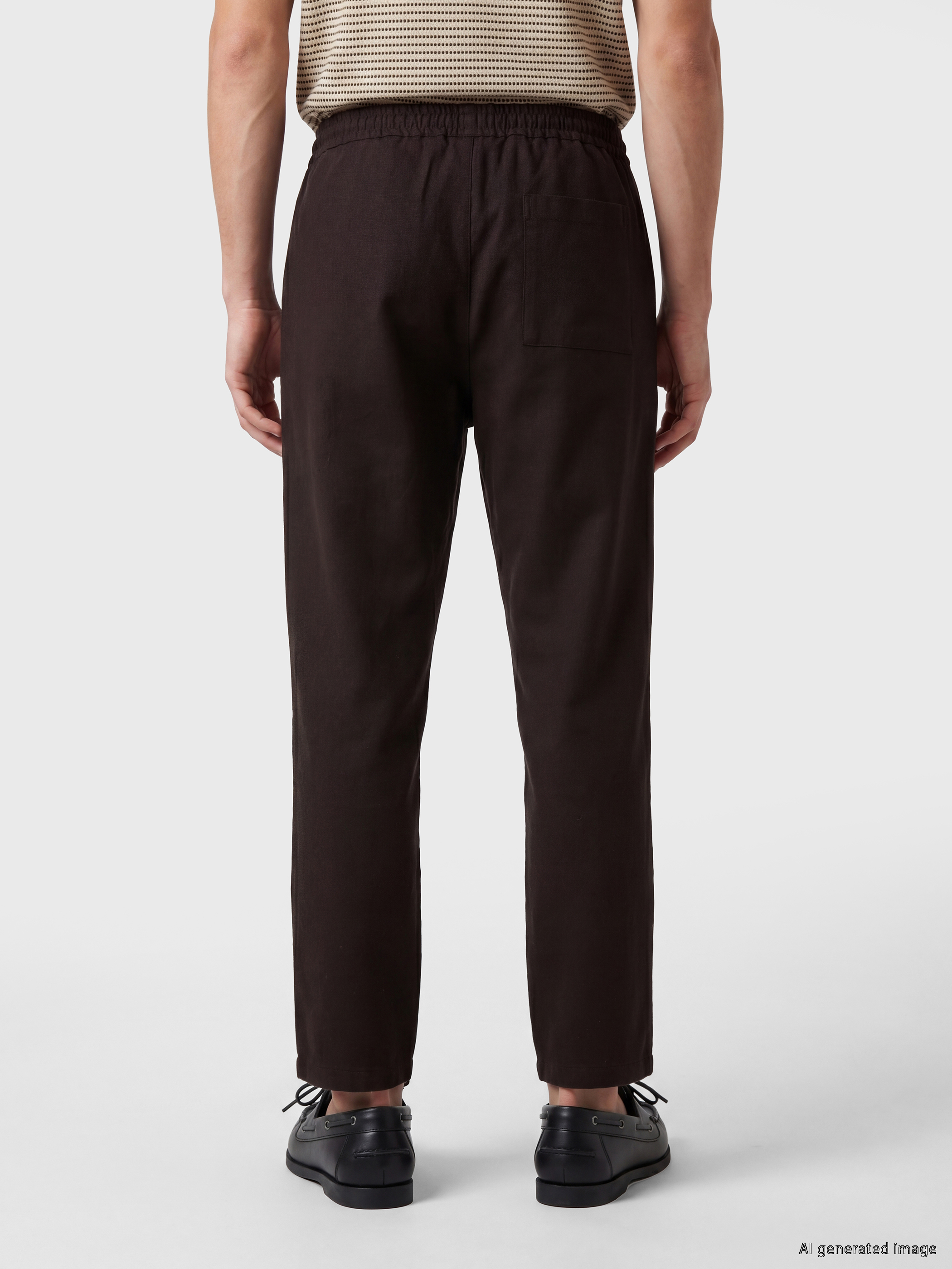 LCW Vision Regular Fit Erkek Keten Görünümlü Pantolon görsel 4