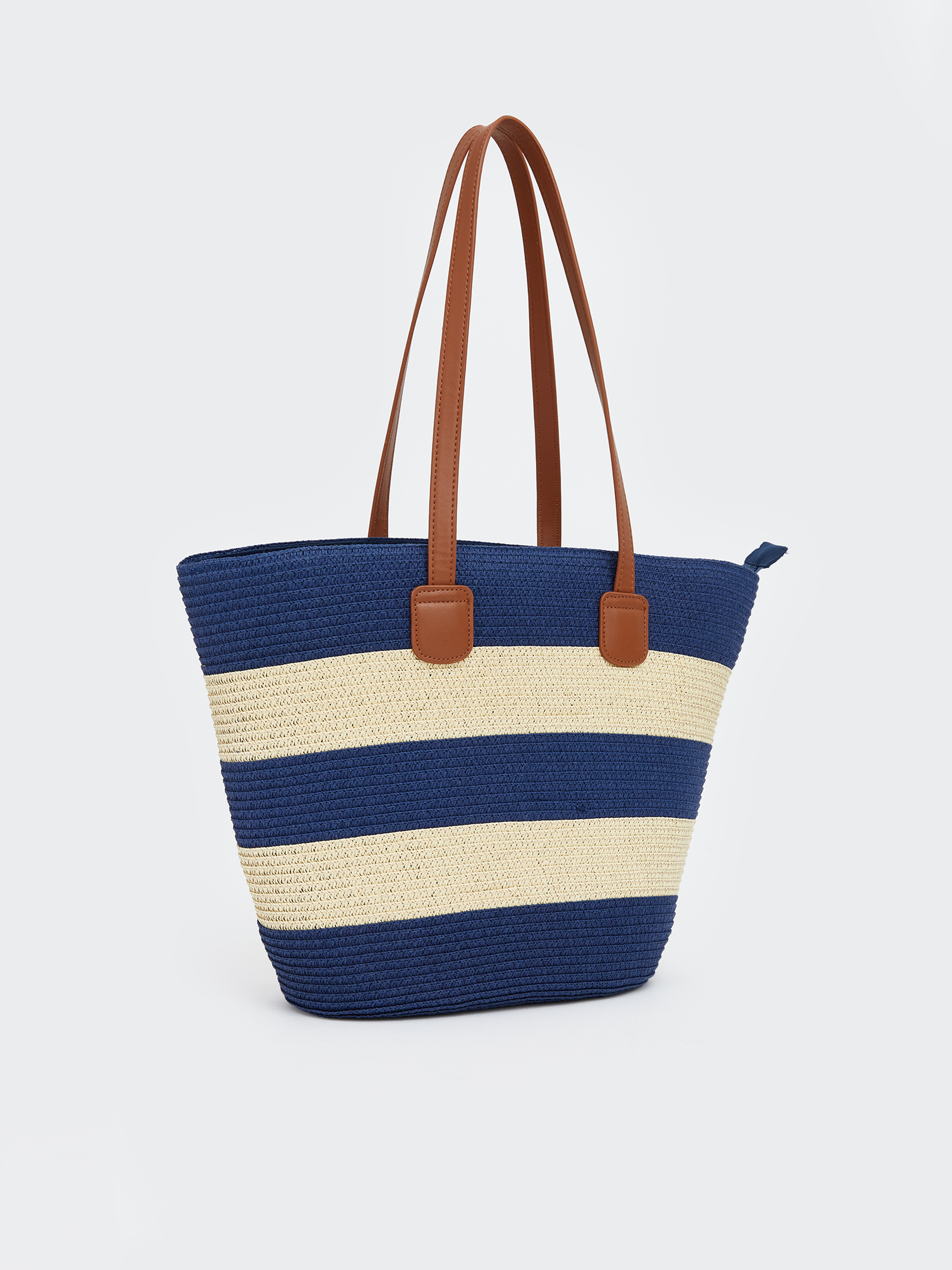 LCW ACCESSORIES Kadın Hasır Plaj Çantası görsel 3