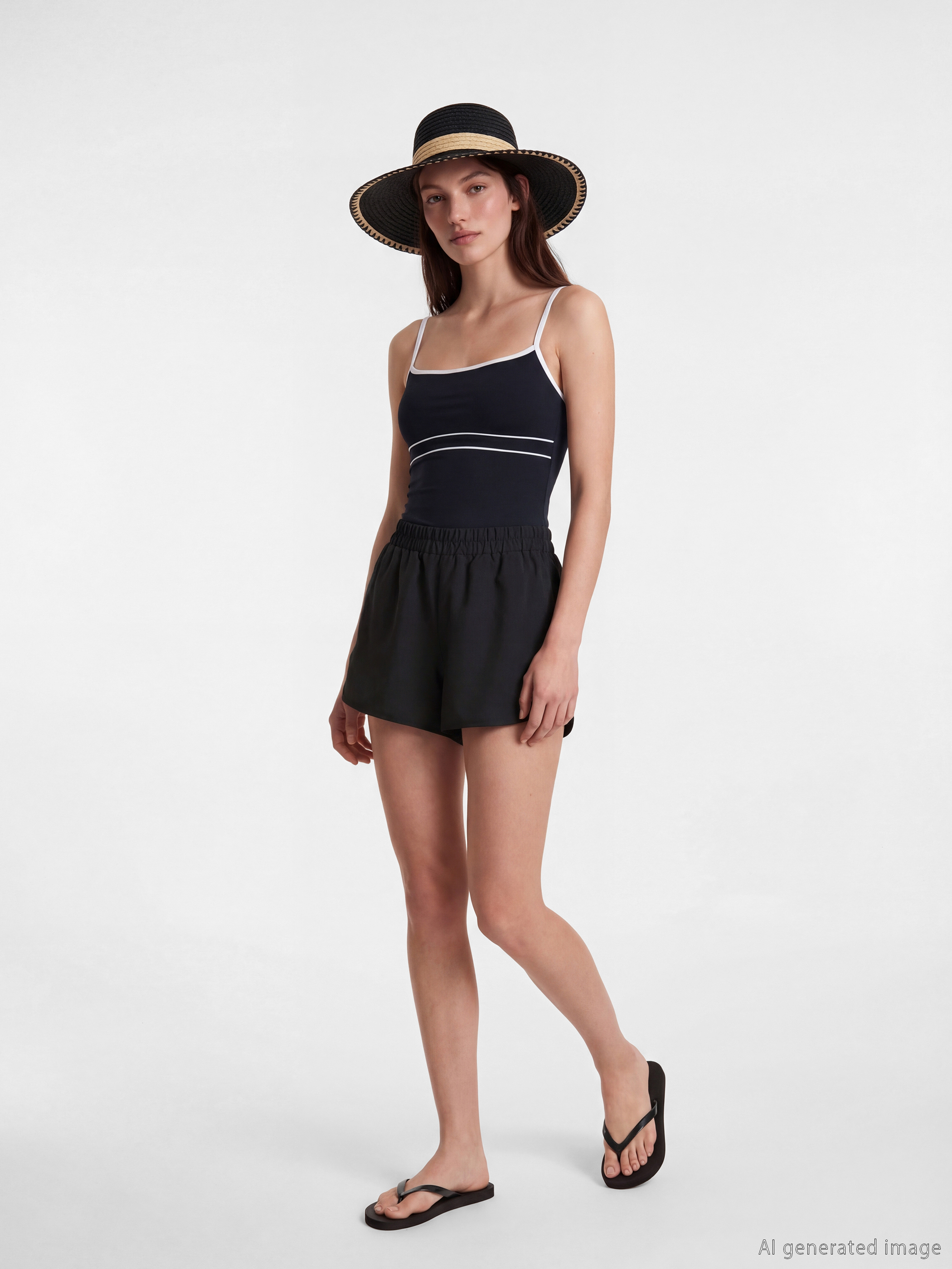 LCW DREAM Beli Lastikli Kadın Yüzme Şortu