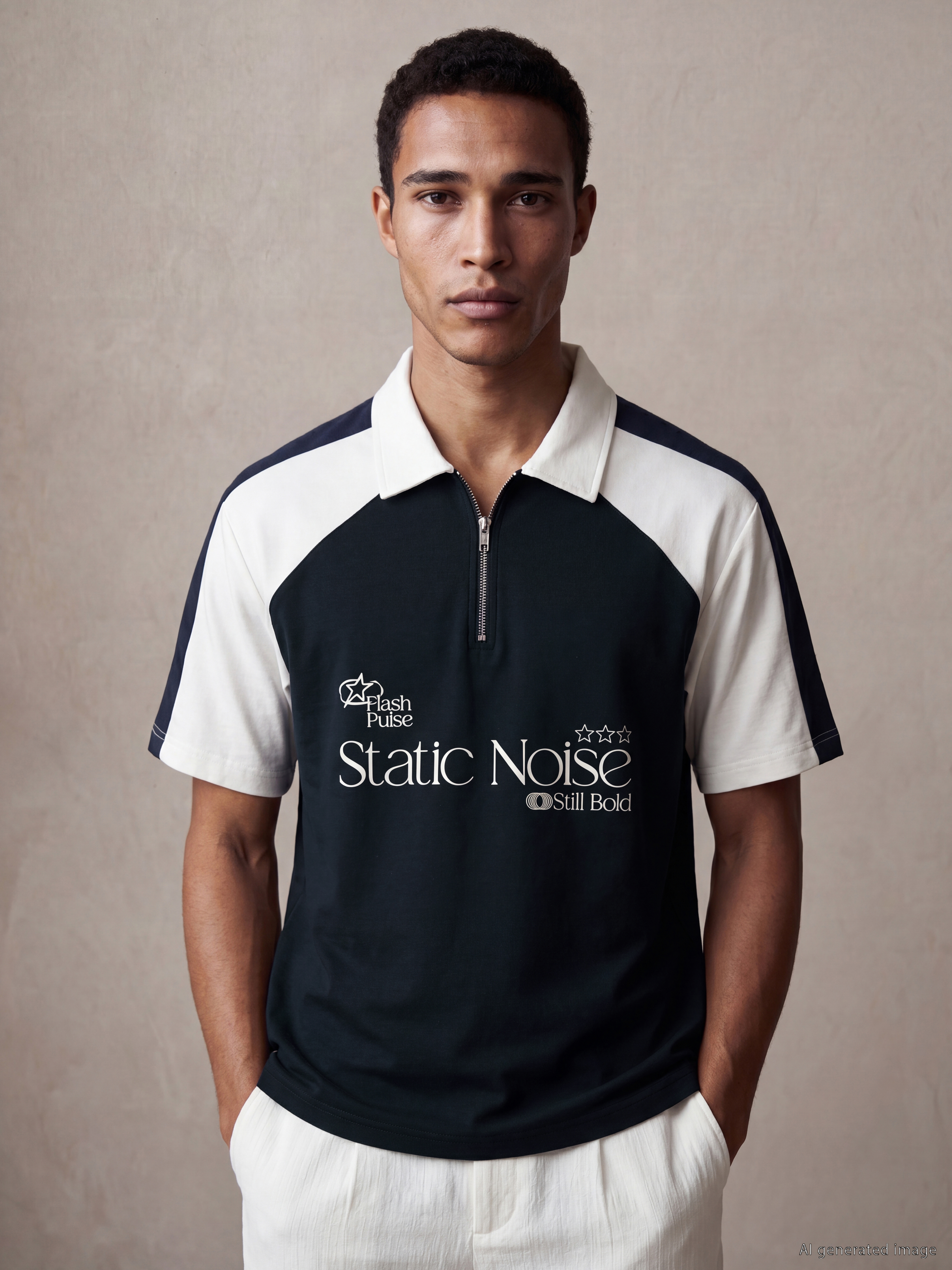 XSIDE Polo Yaka Baskılı Erkek Tişört