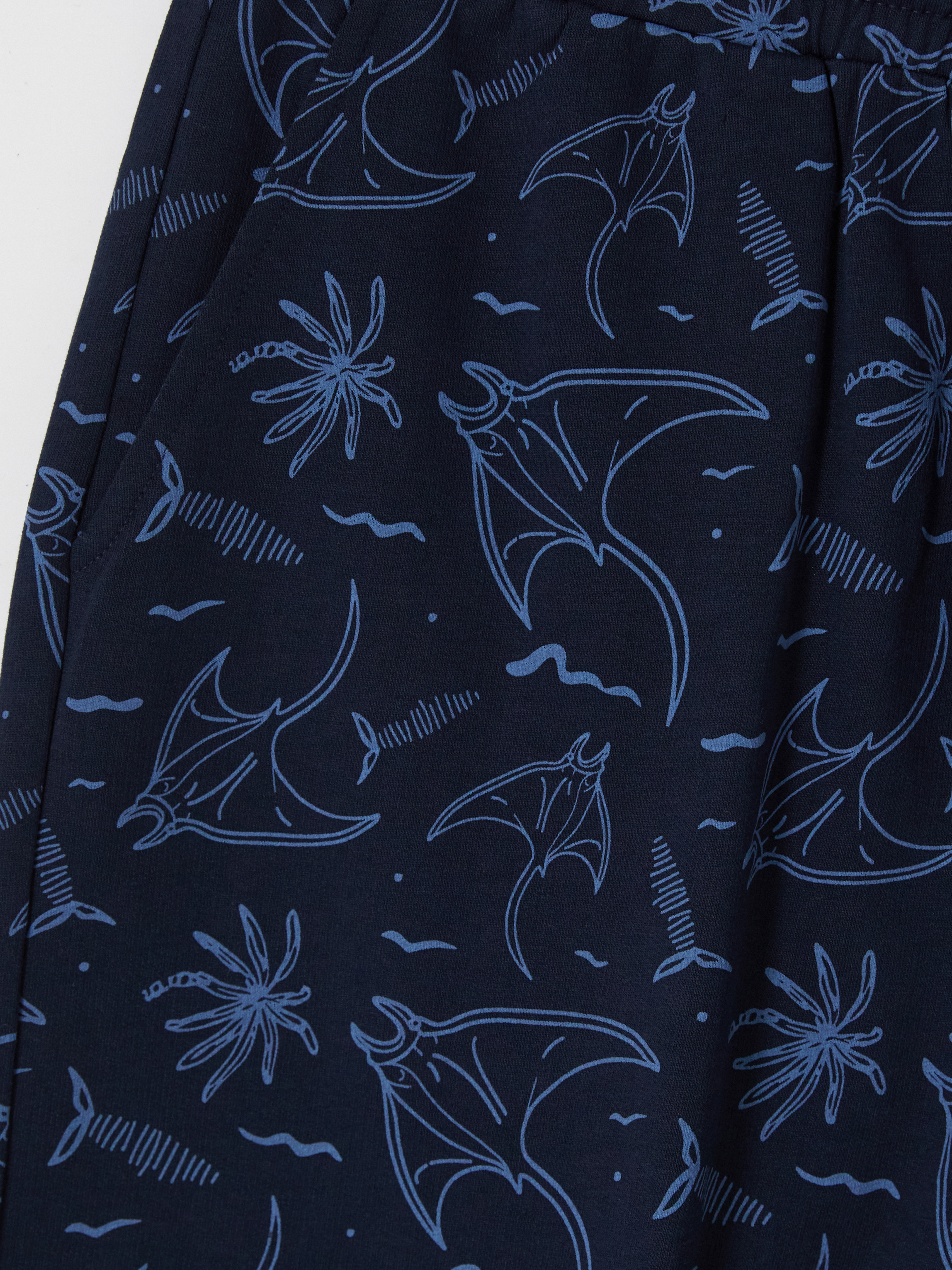 LC WAIKIKI Slim Fit Baskılı Erkek Pijama Alt Şort görsel 6