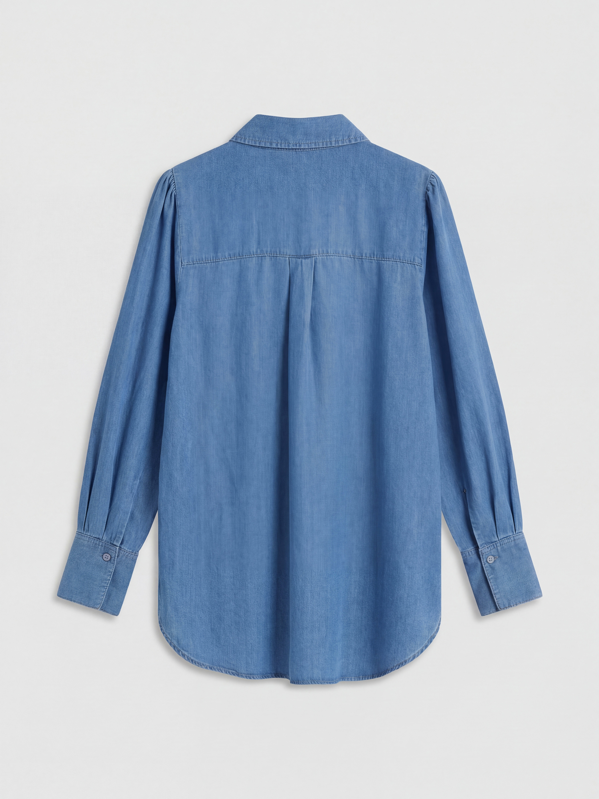 LCW Modest Kadın Jean Gömlek Tunik görsel 6