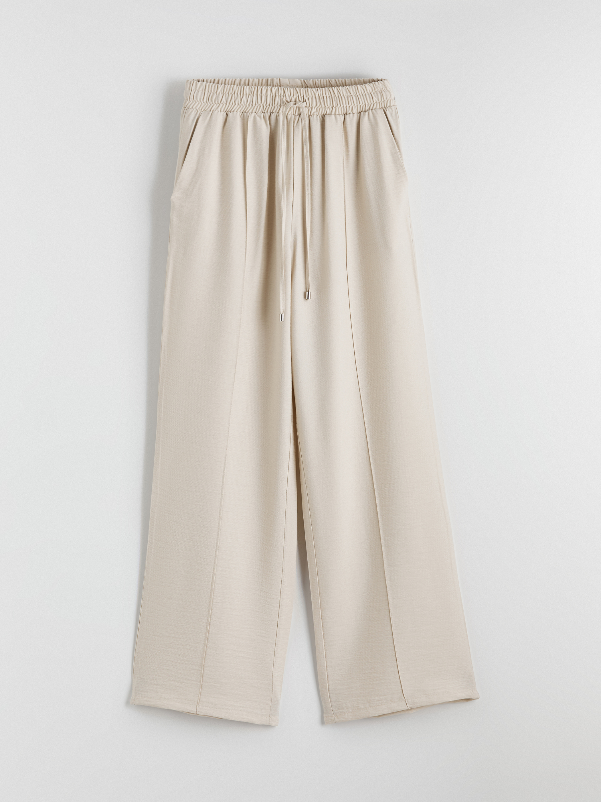LCW Modest Beli Lastikli Geniş Paça Kadın Pantolon görsel 4