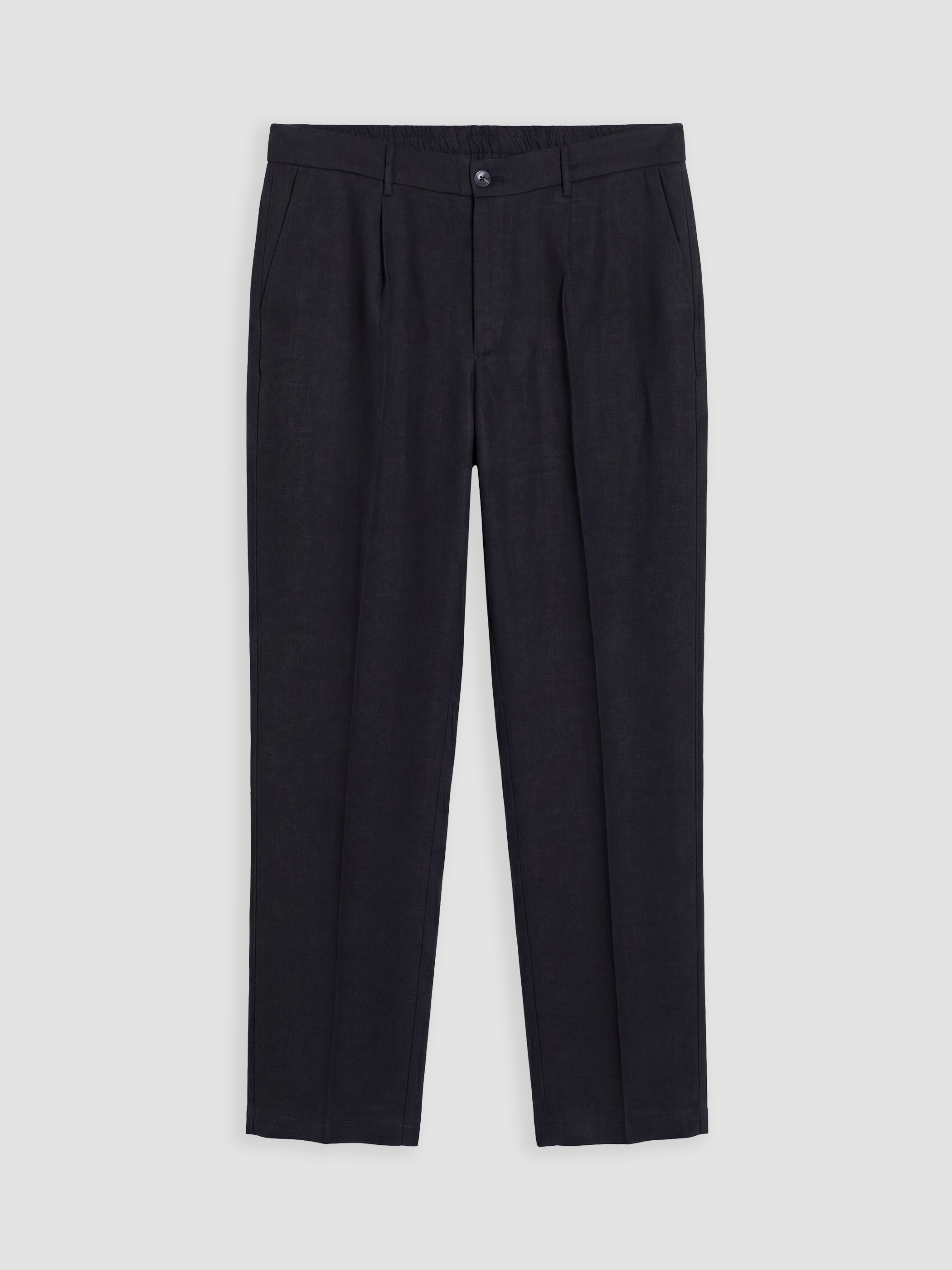 SOUTHBLUE Regular Fit %100 Keten Erkek Pileli Pantolon görsel 5