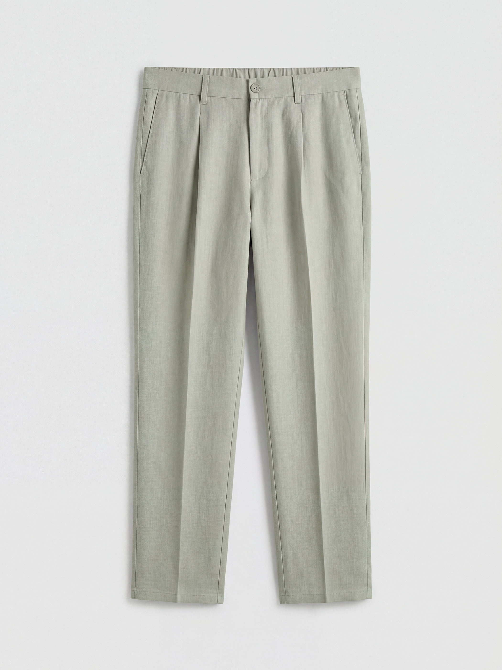 SOUTHBLUE Regular Fit Keten Görünümlü Erkek Pileli Pantolon görsel 4