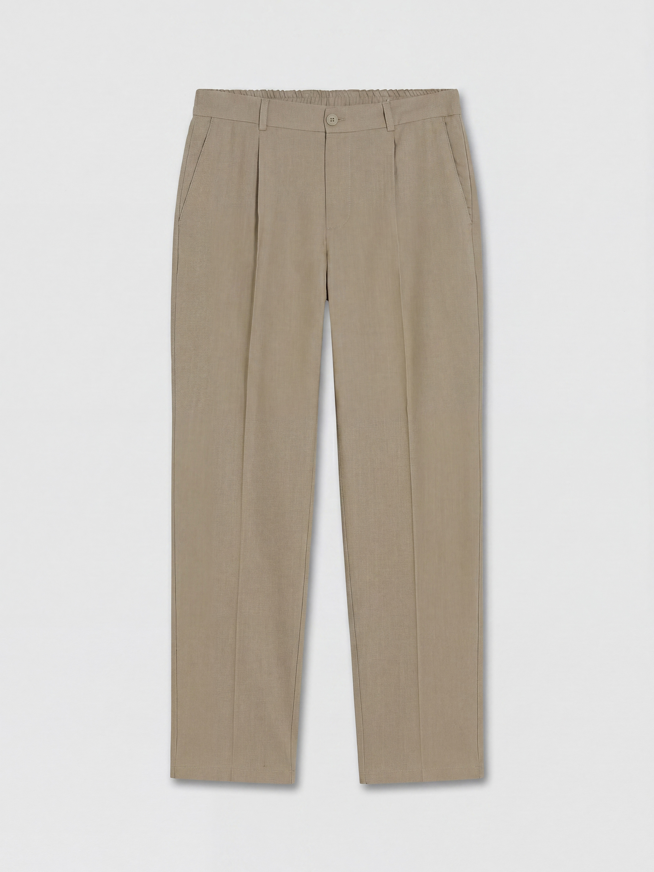 SOUTHBLUE Regular Fit Keten Görünümlü Erkek Pileli Pantolon görsel 5