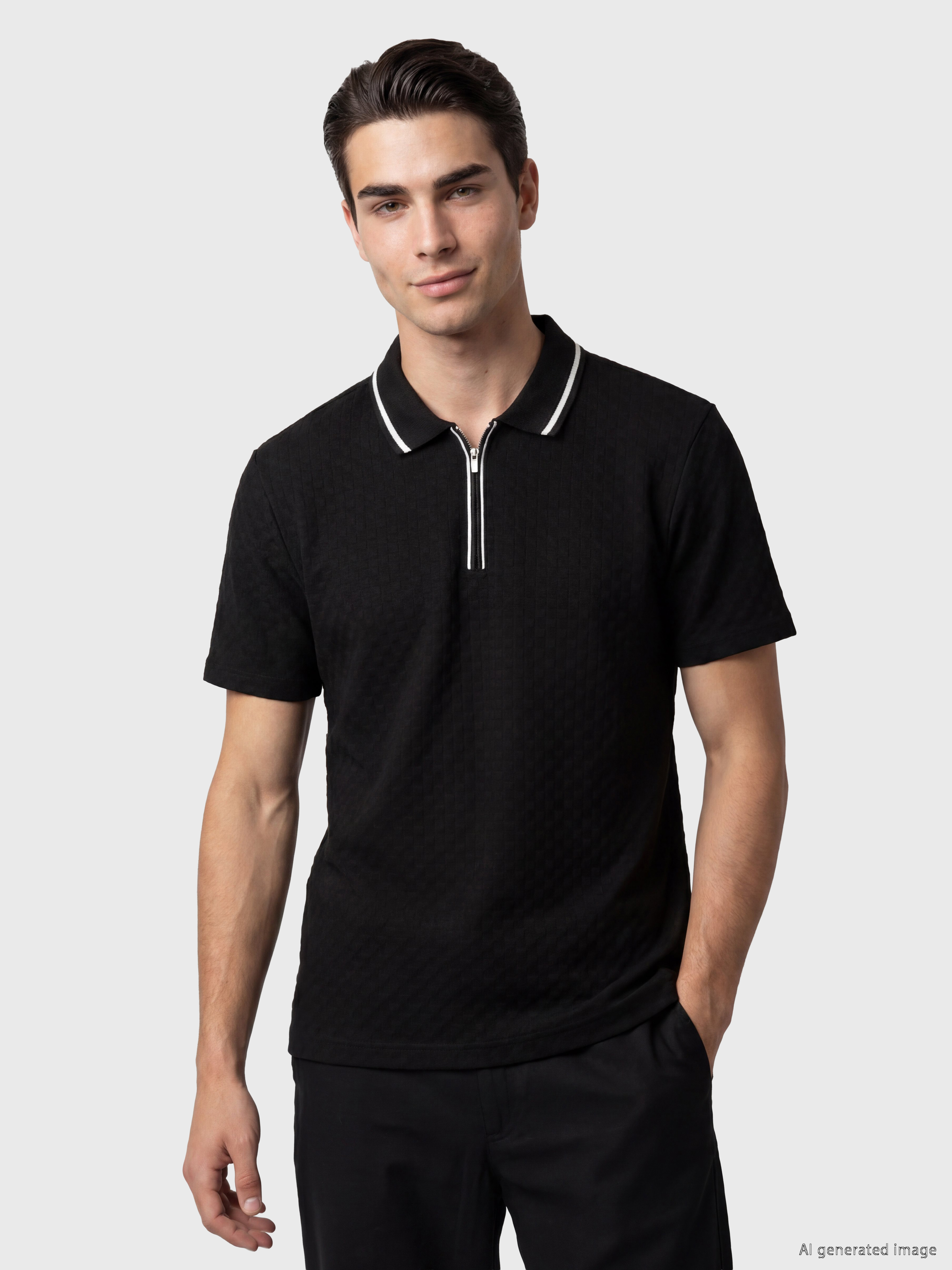 LCWAIKIKI Classic Polo Yaka Dokulu Erkek Tişört