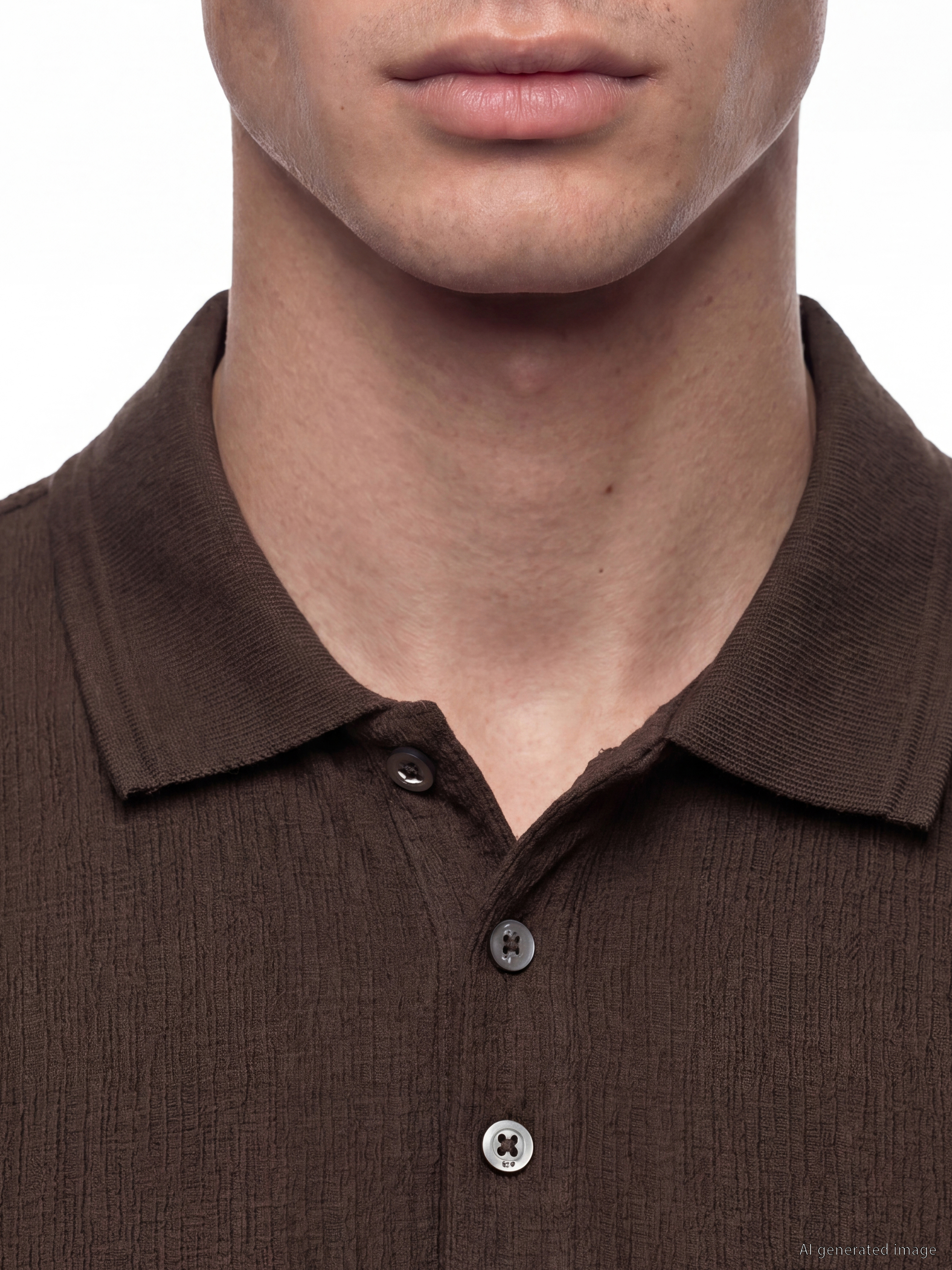 LCWAIKIKI Classic Standart Fit Polo Yaka Strüktürlü Erkek Tişört görsel 3
