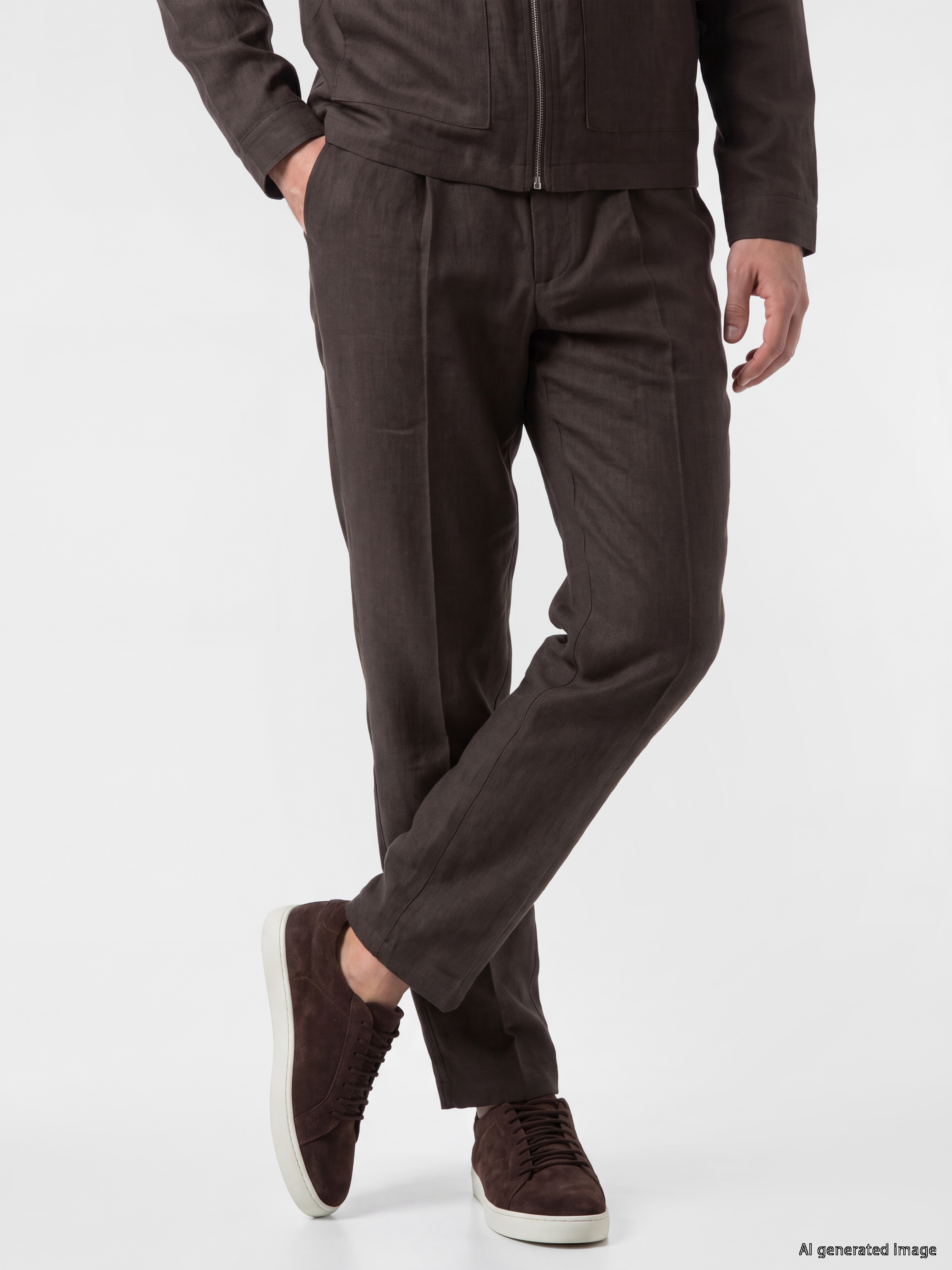 SOUTHBLUE Regular Fit %100 Keten Erkek Pantolon