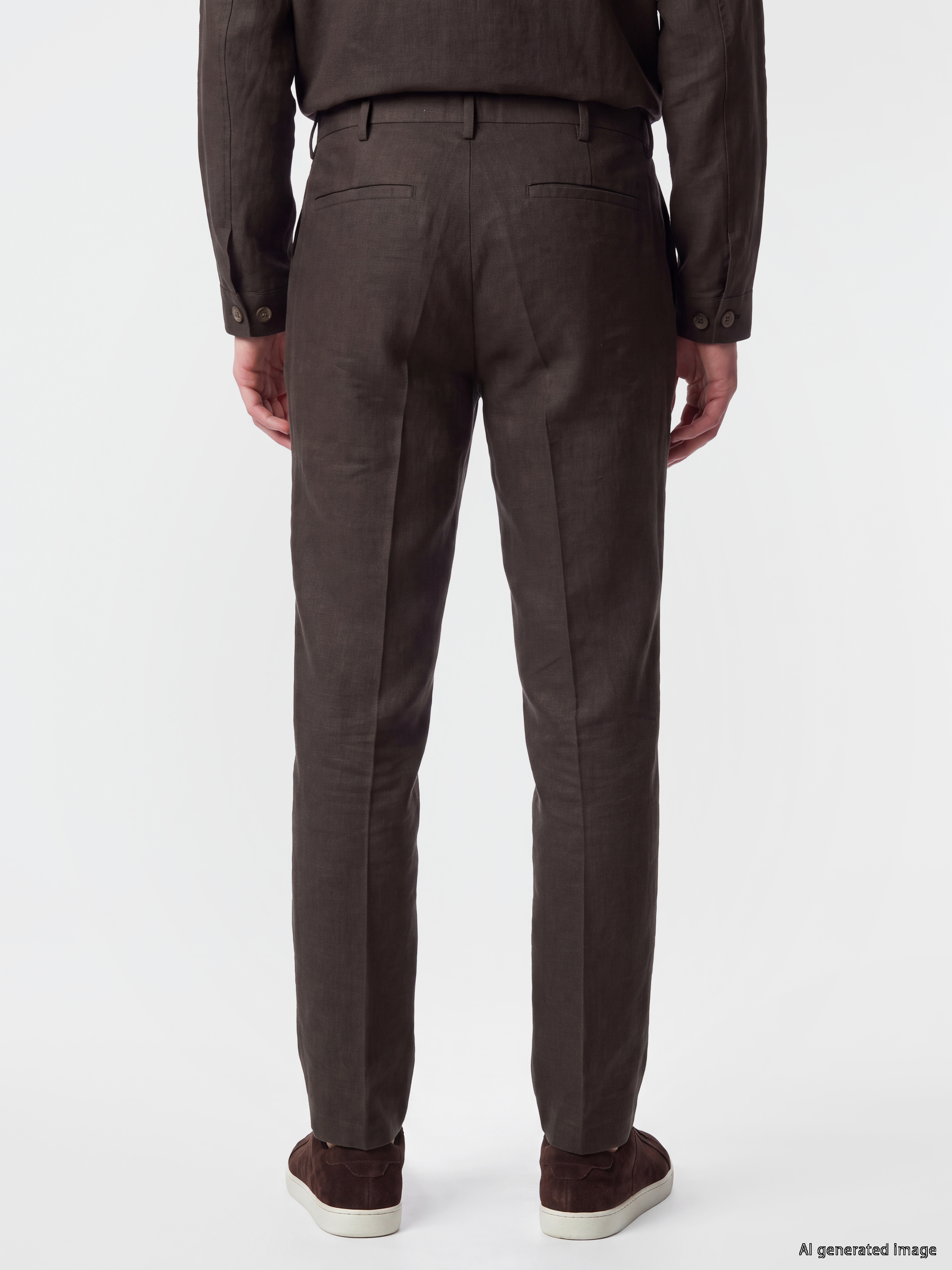 SOUTHBLUE Regular Fit %100 Keten Erkek Pantolon görsel 4