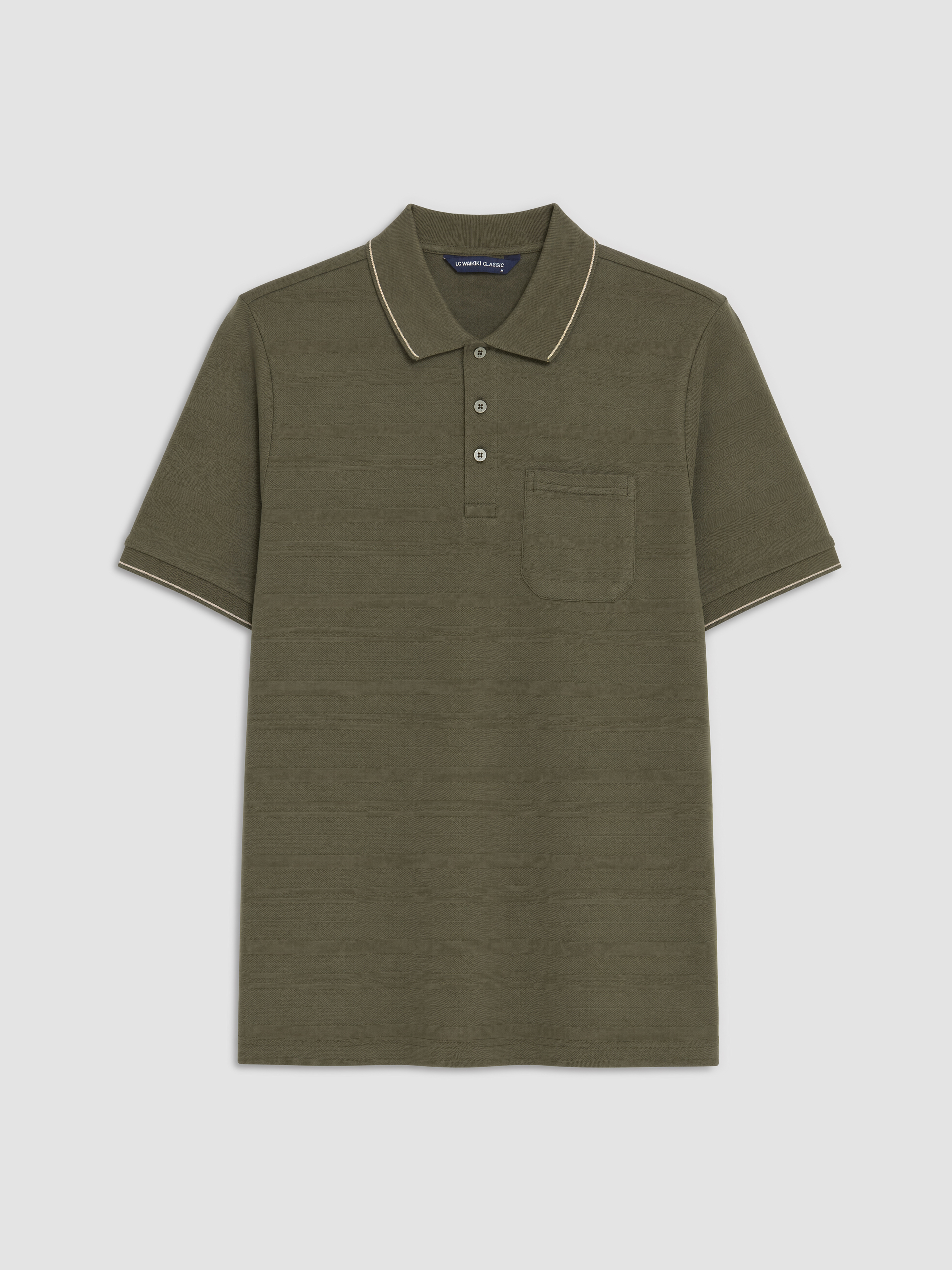 LCWAIKIKI Classic Polo Yaka Dokulu Erkek Tişört görsel 6